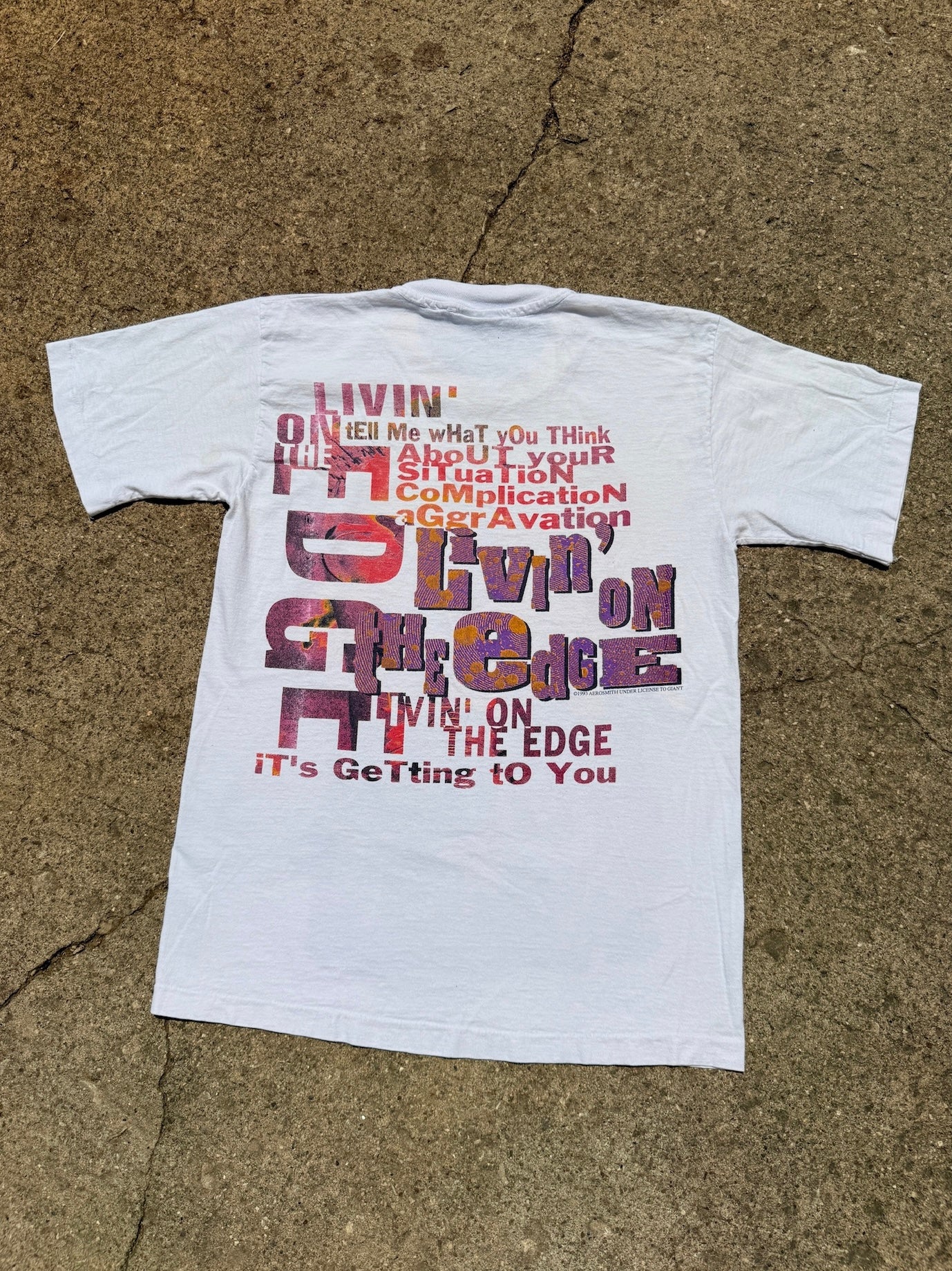 Vintage 1993 Aerosmith Get a Grip Album Graphic Tee | Medium