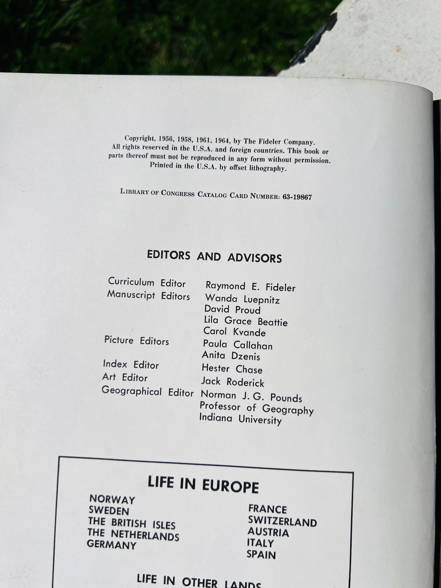 Vintage 1960s Life in Europe: France Book