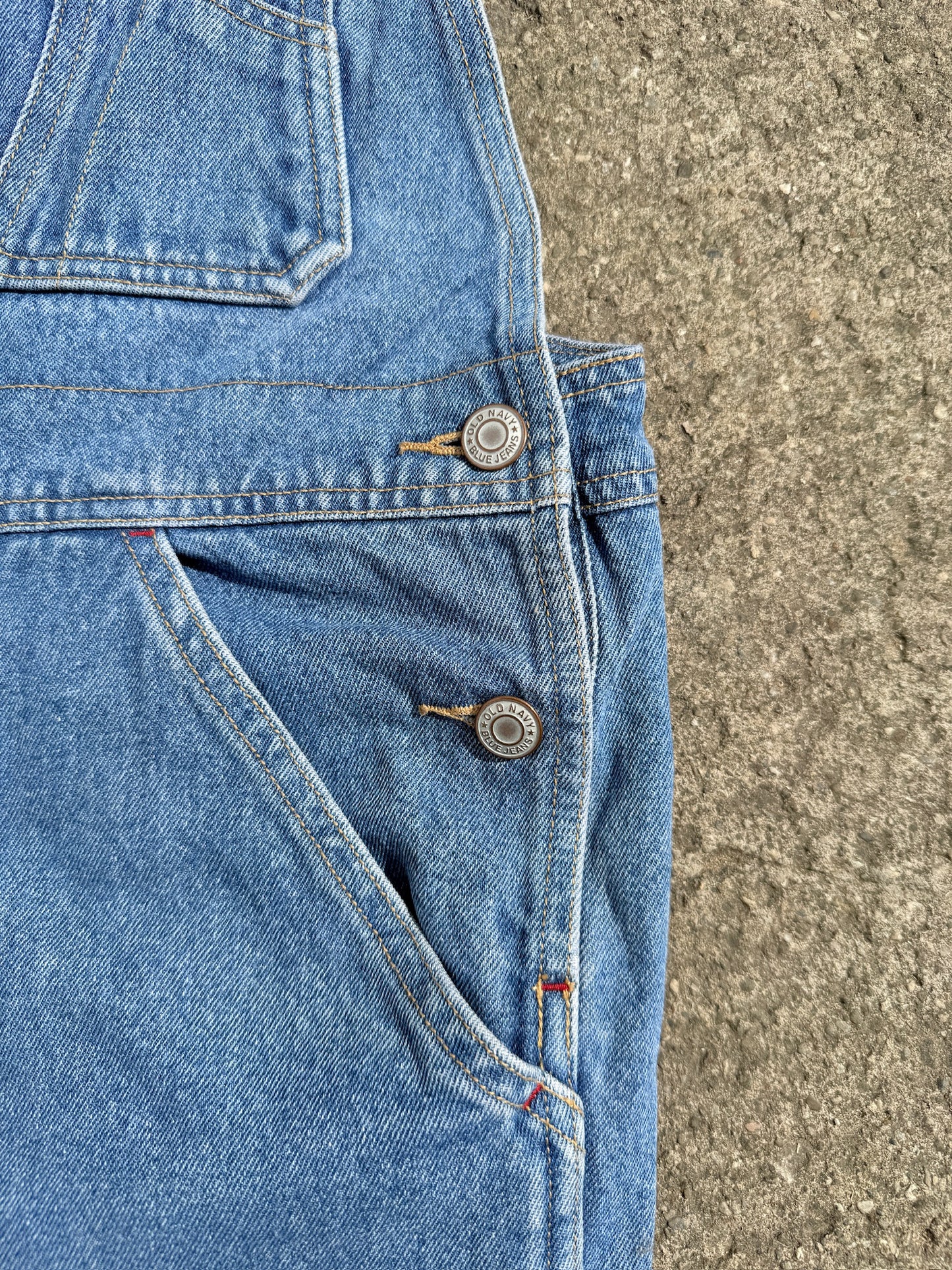 Vintage 1990s Old Navy Denim Overalls | Youth L