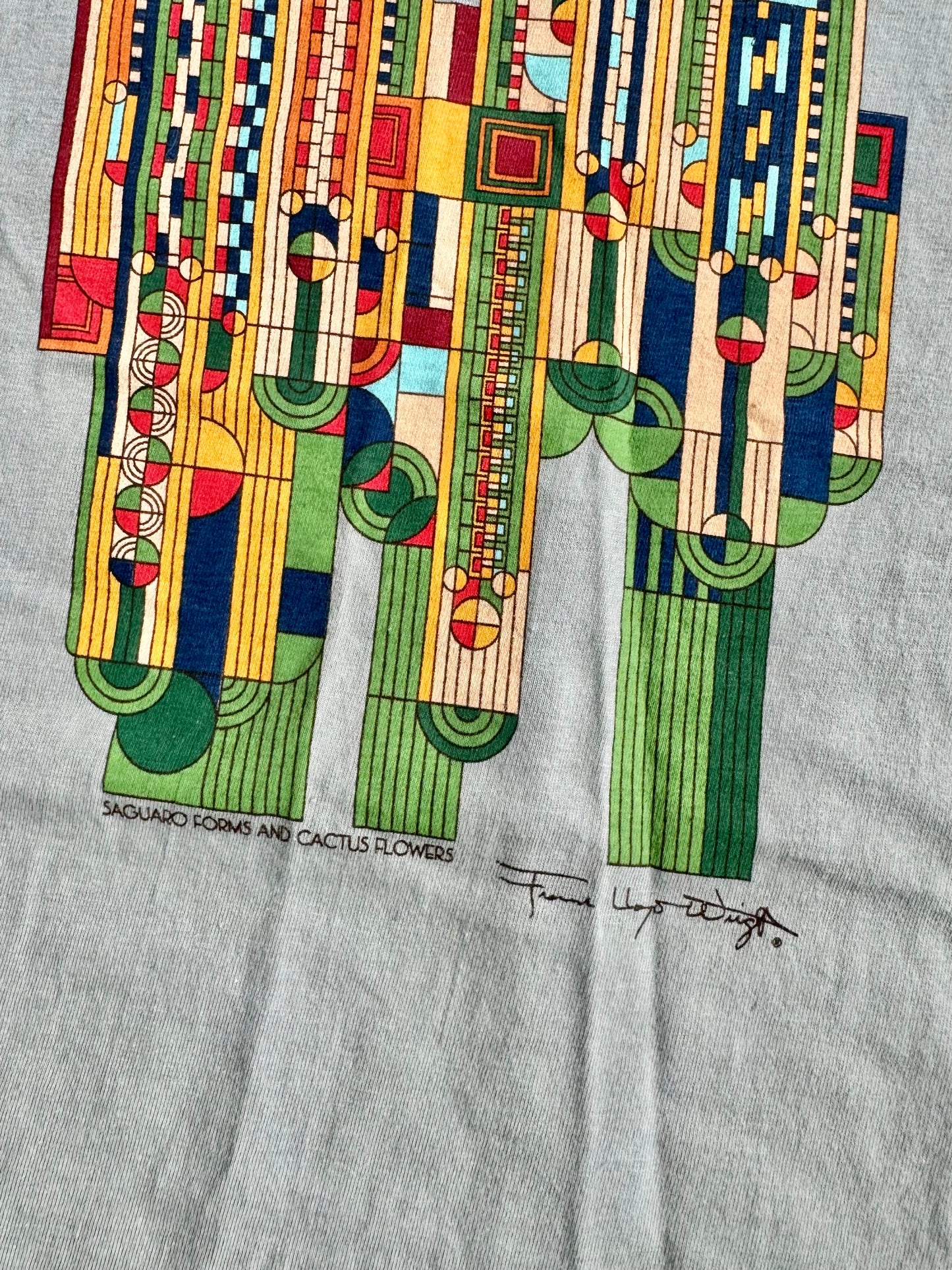 Frank Lloyd Wright “Saguaro Forms & Cactus Flowers” Graphic Tee | 2XL