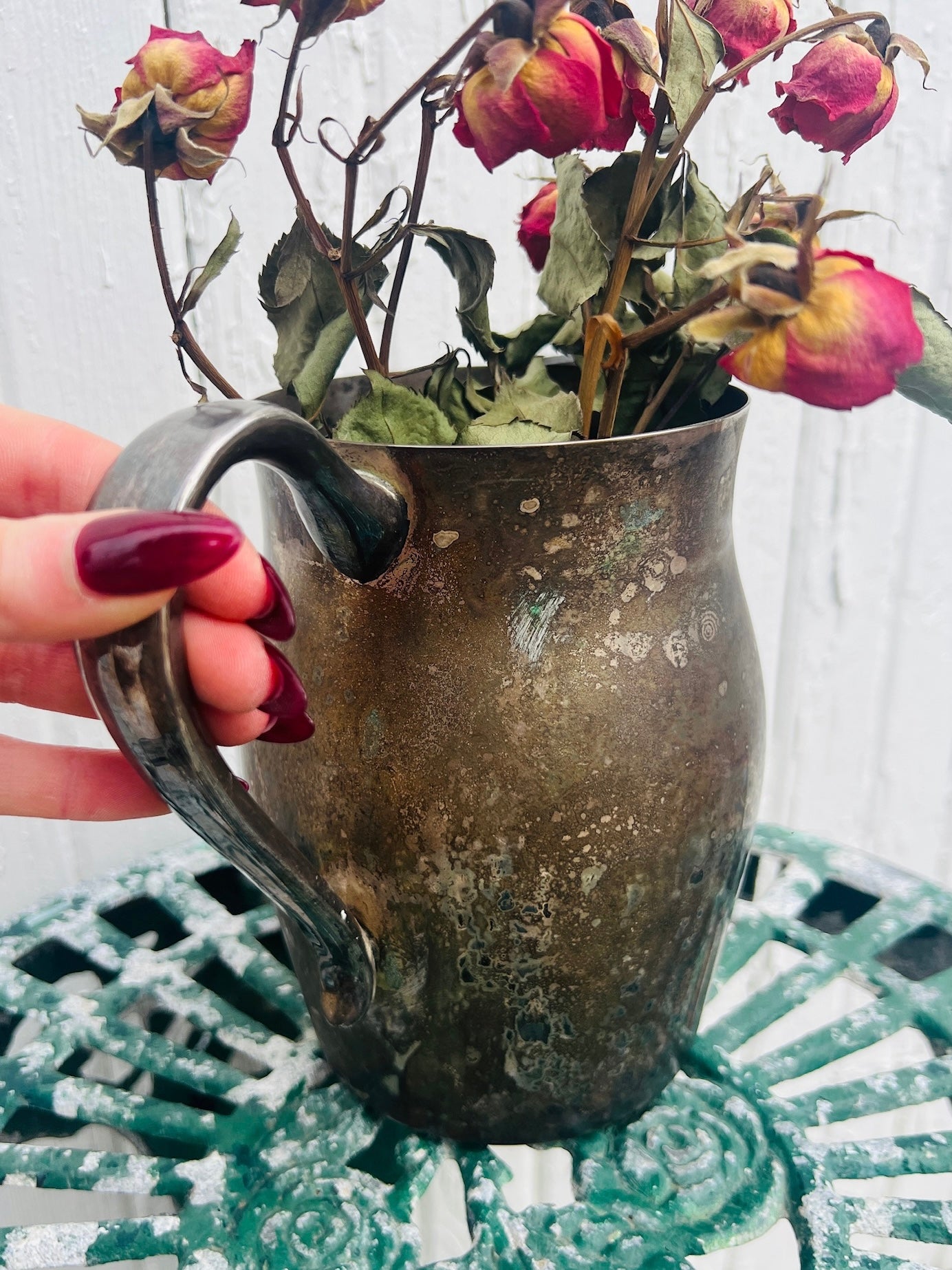 Vintage 1940s Silver Plated Pitcher