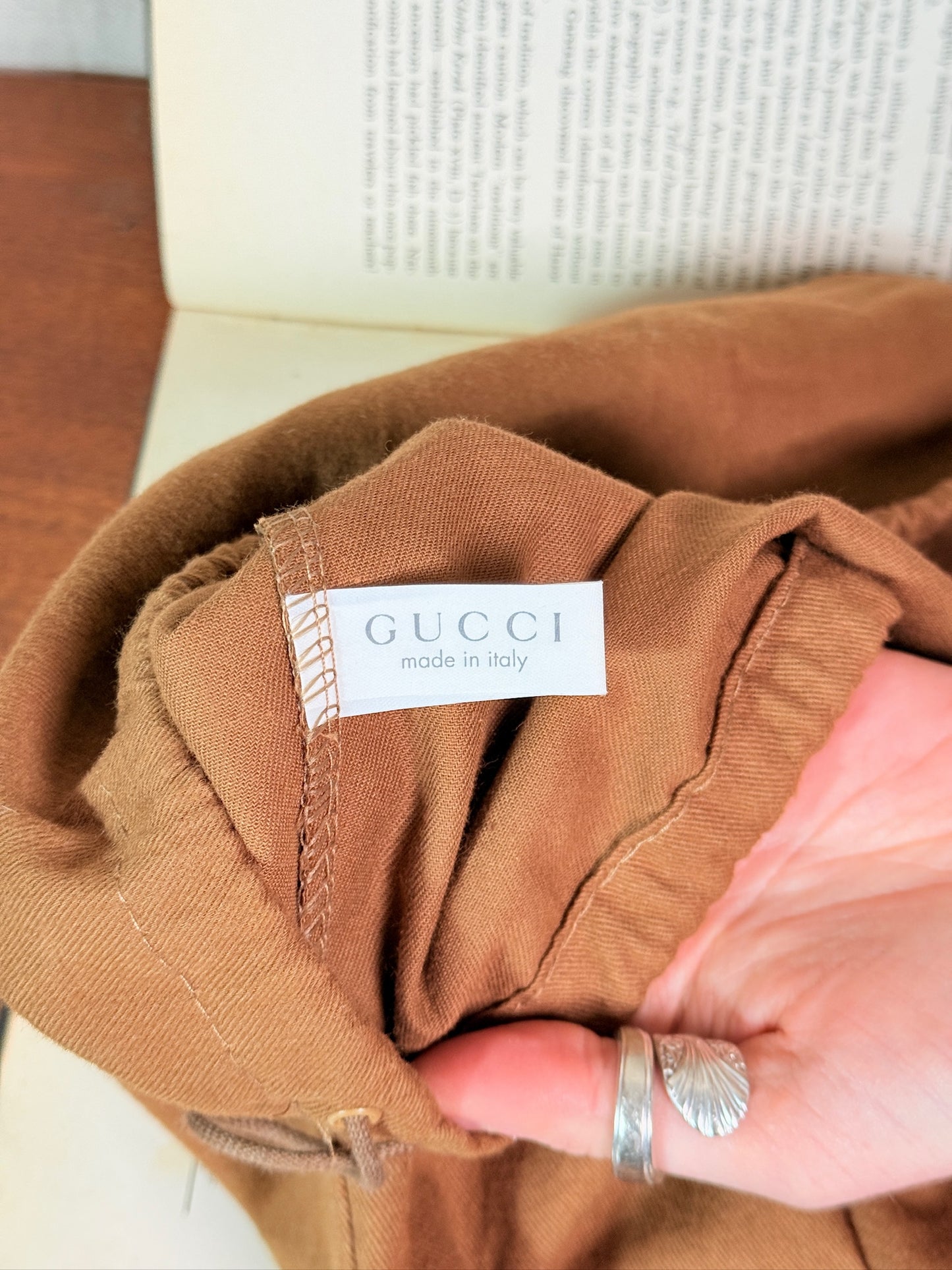 Vintage Gucci 219966 Tan Calfskin Jockey Hobo Shoulder Bag | Authenticated