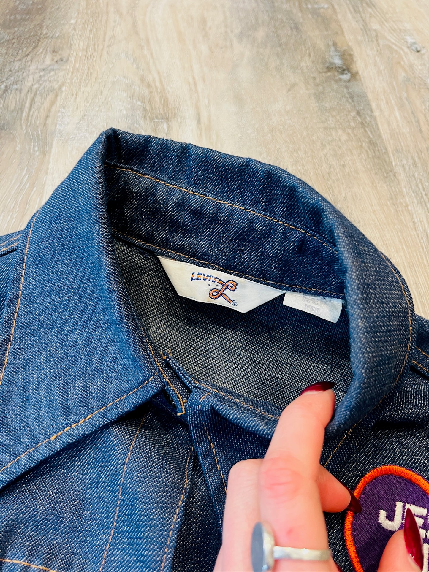 Vintage 1970s Levi’s Orange Tab Patched Denim Jacket | Medium