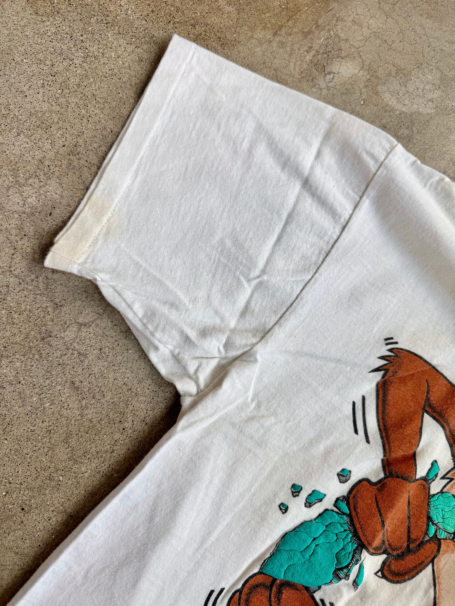 Vintage 1989 Looney Tunes Taz Peace Graphic Tee | Large