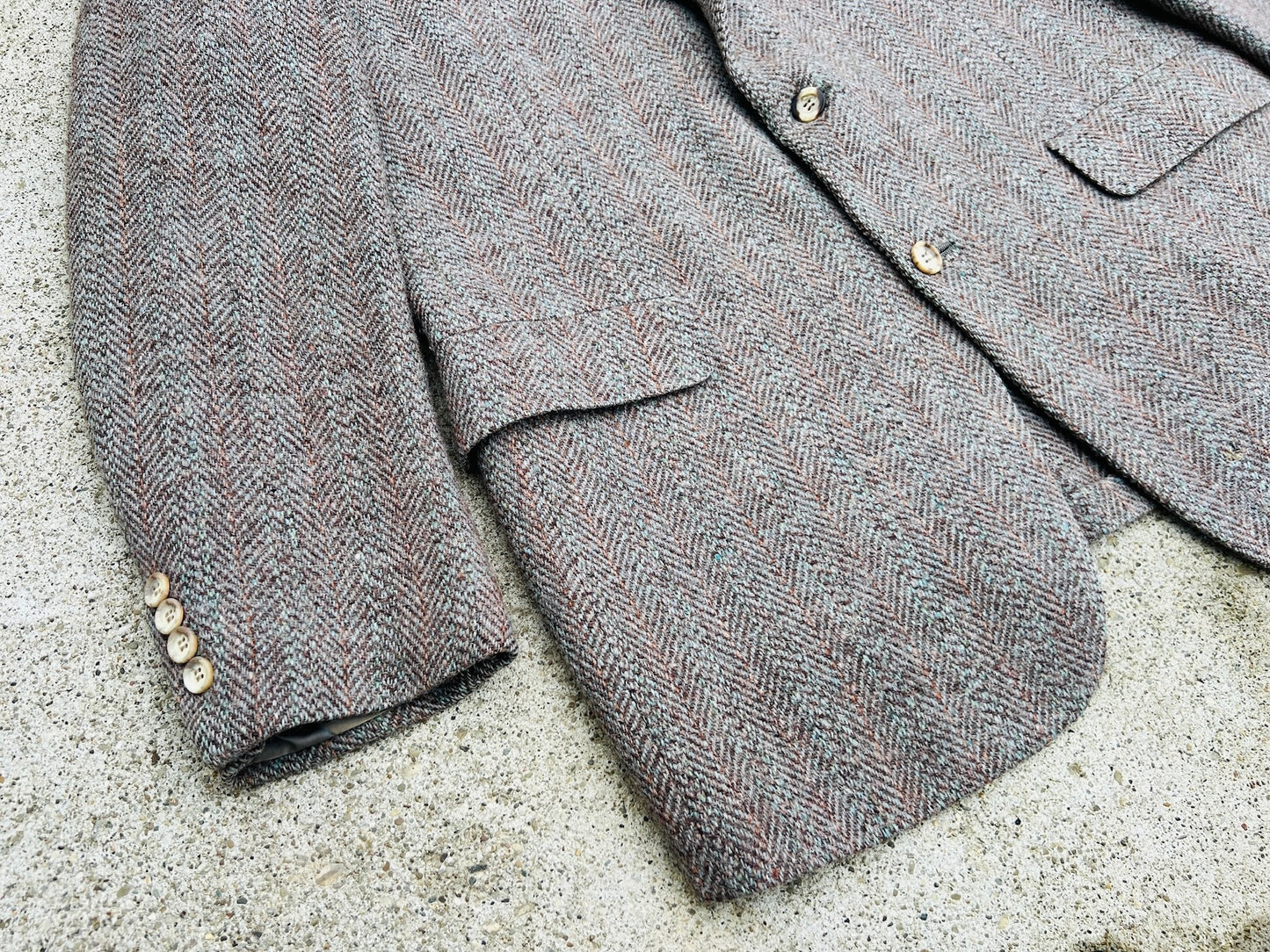 Vintage 1960s Harris Tweed Wool Blazer