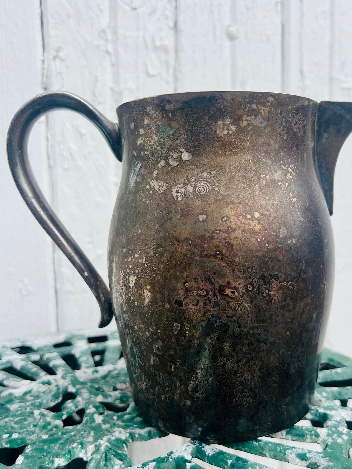 Vintage 1940s Silver Plated Pitcher
