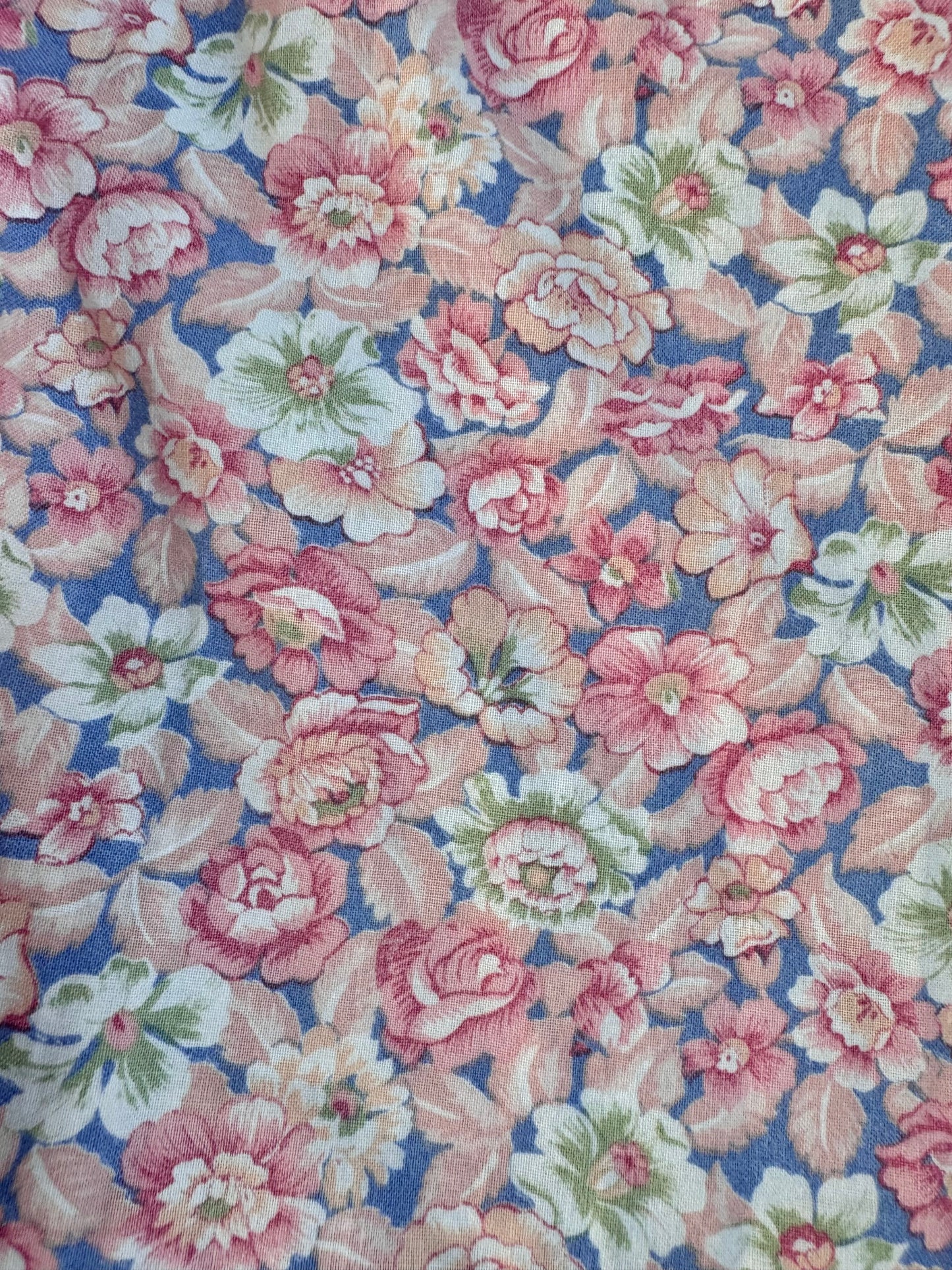 Vintage 1970s Handmade Pink Floral Frilled Collar Babydoll Dress | XS/S
