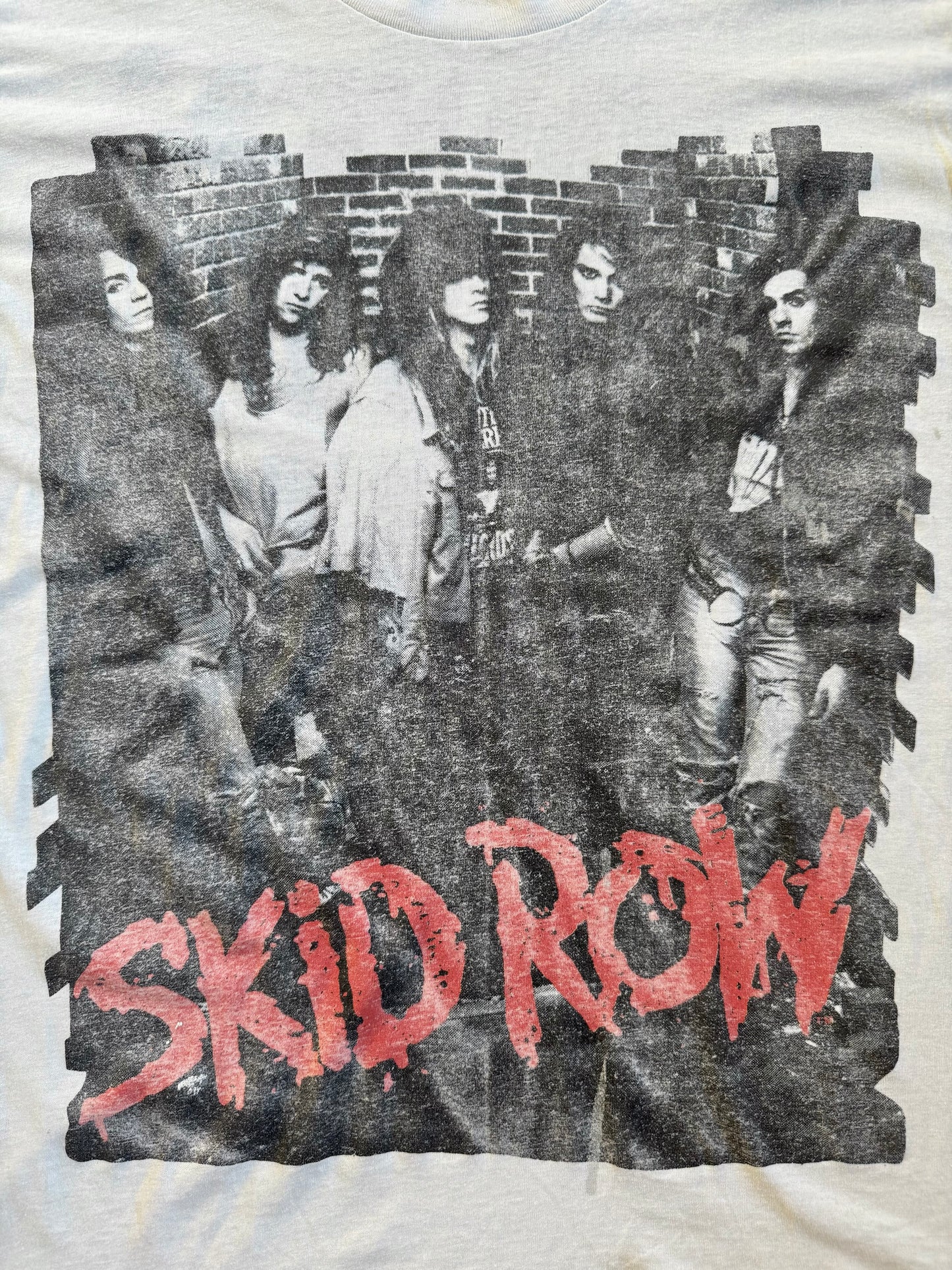 Vintage 1980s Skid Row “Youth Gone Wild” Distressed Band Tee | Large