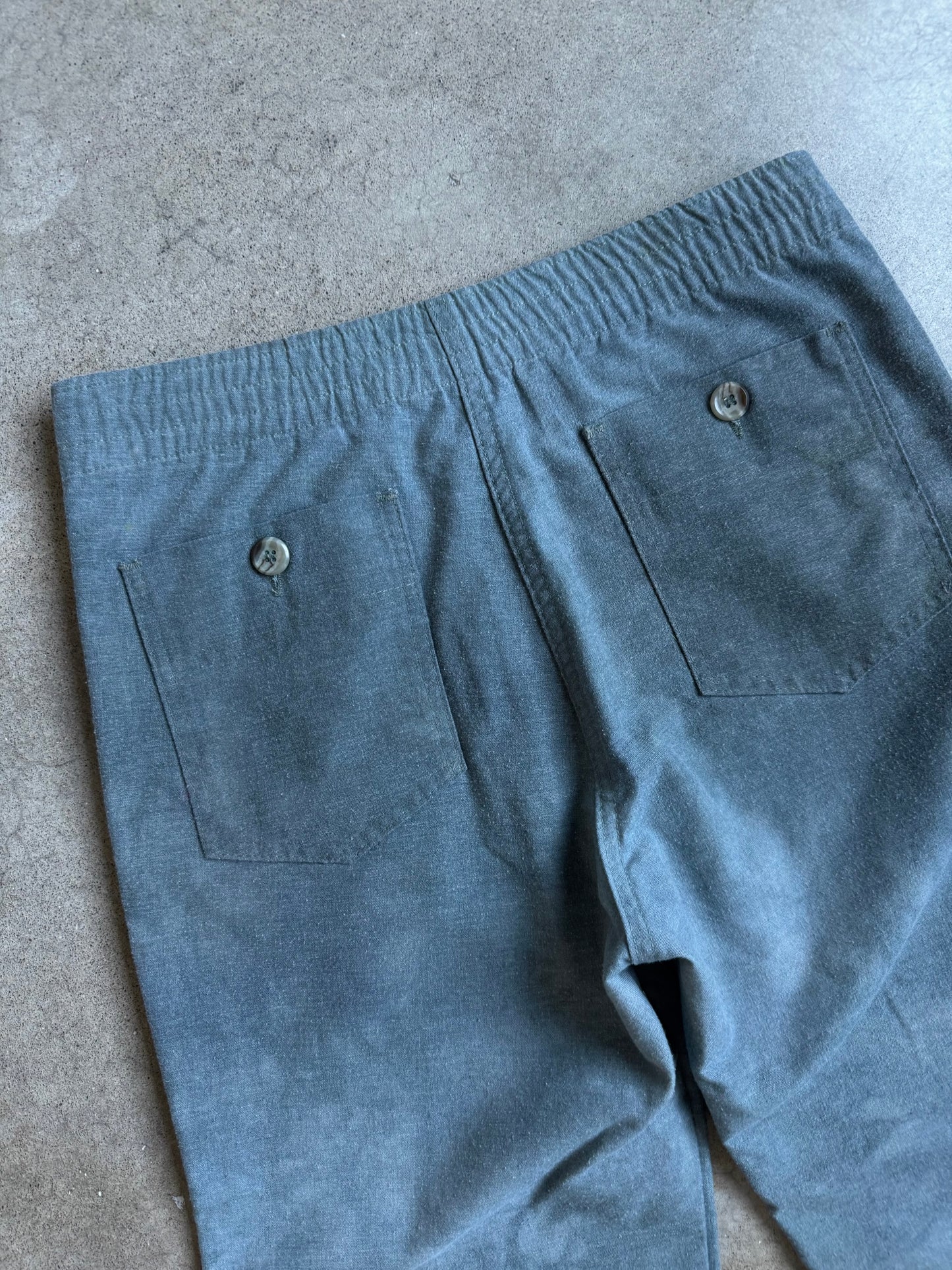 Vintage 1960s Snapfinger Distressed Wide-Leg Cropped Pants | Waist 30”