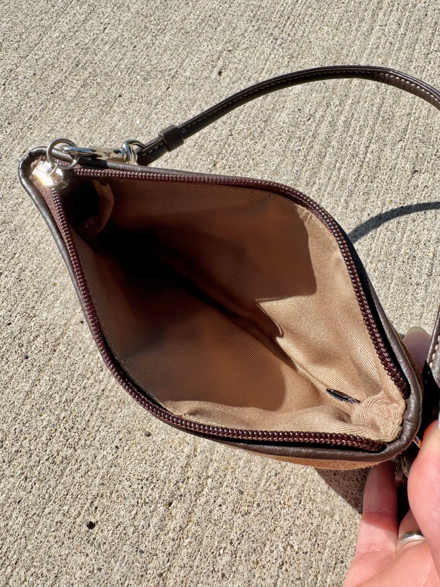 2000s Coach Signature Patchwork Wristlet Wallet