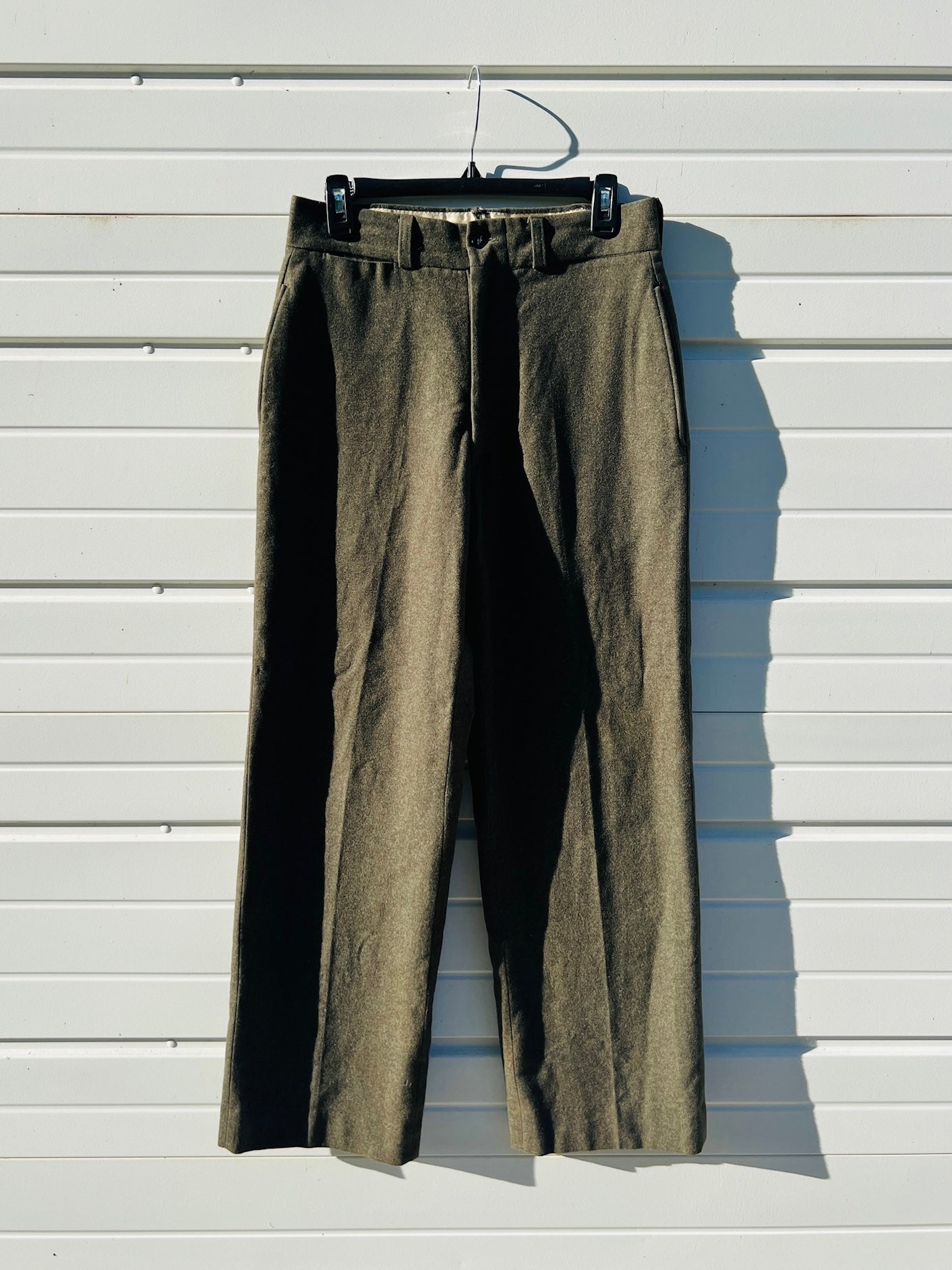 Vintage 1940s/50s Military Wool Trousers | Waist 30”