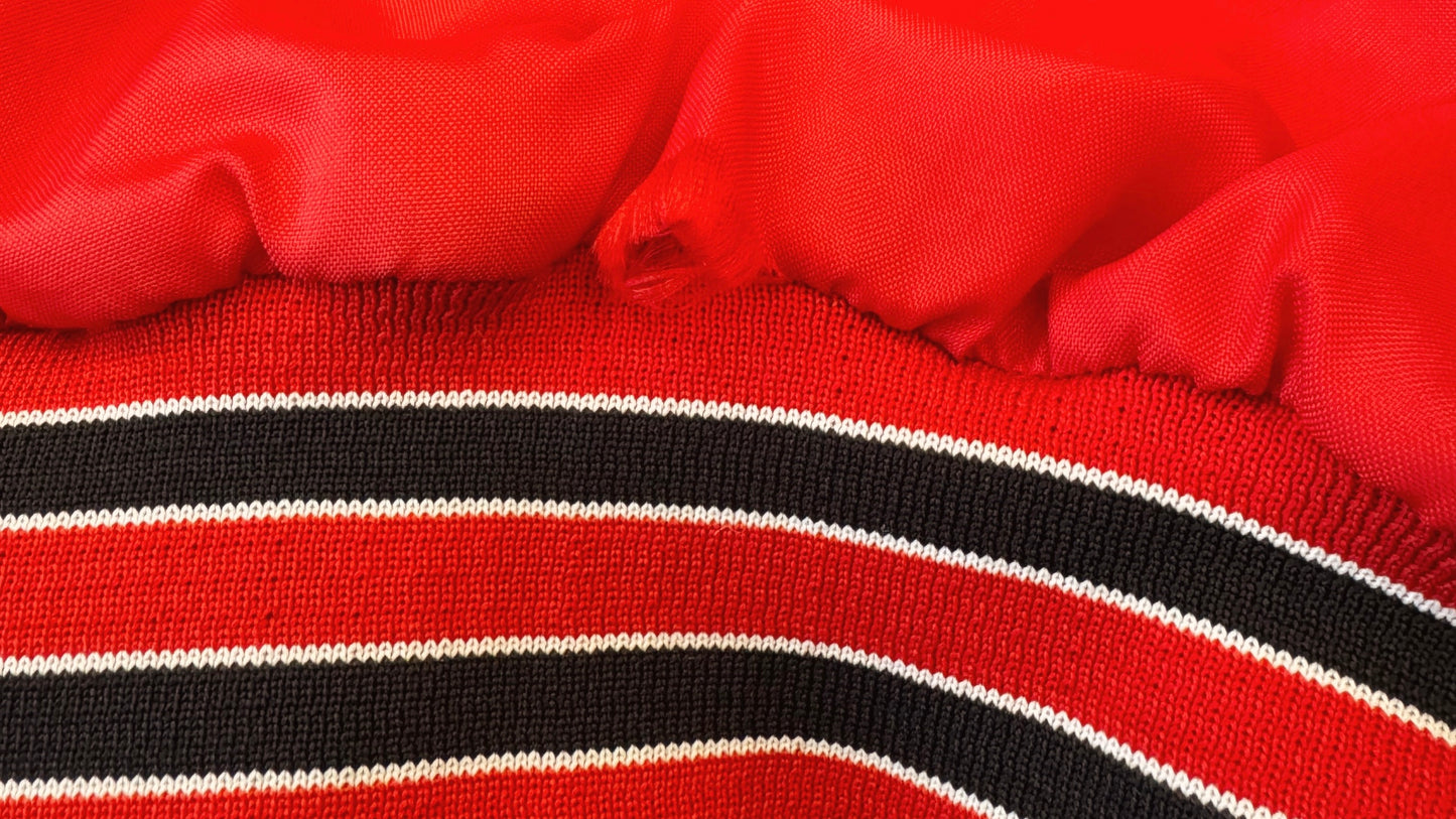 Vintage 1980s St. Charles Embroidered Varsity Bomber Jacket | Large