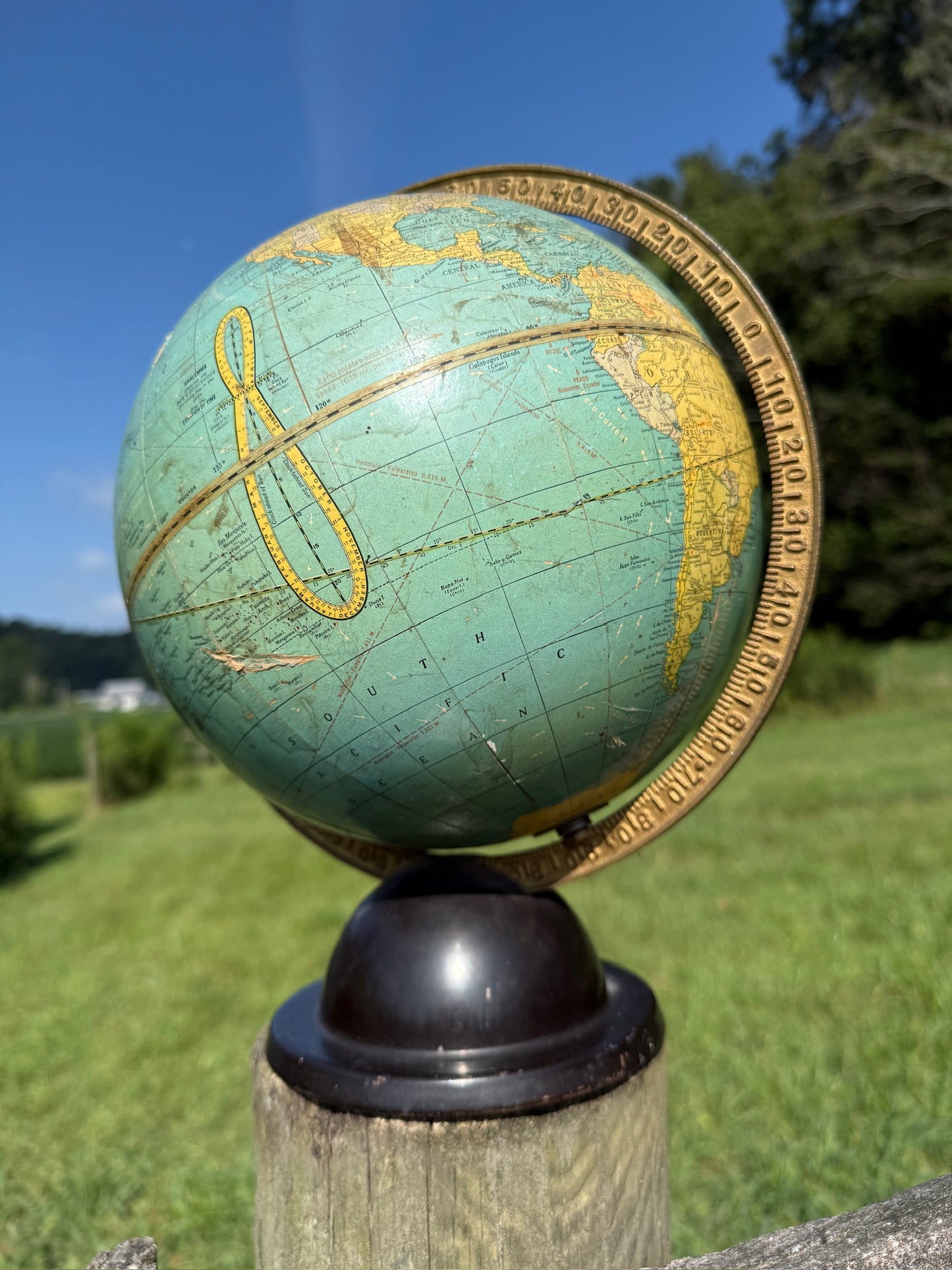 Vintage 1930s/40s Cram’s Universal 9 Inch Globe
