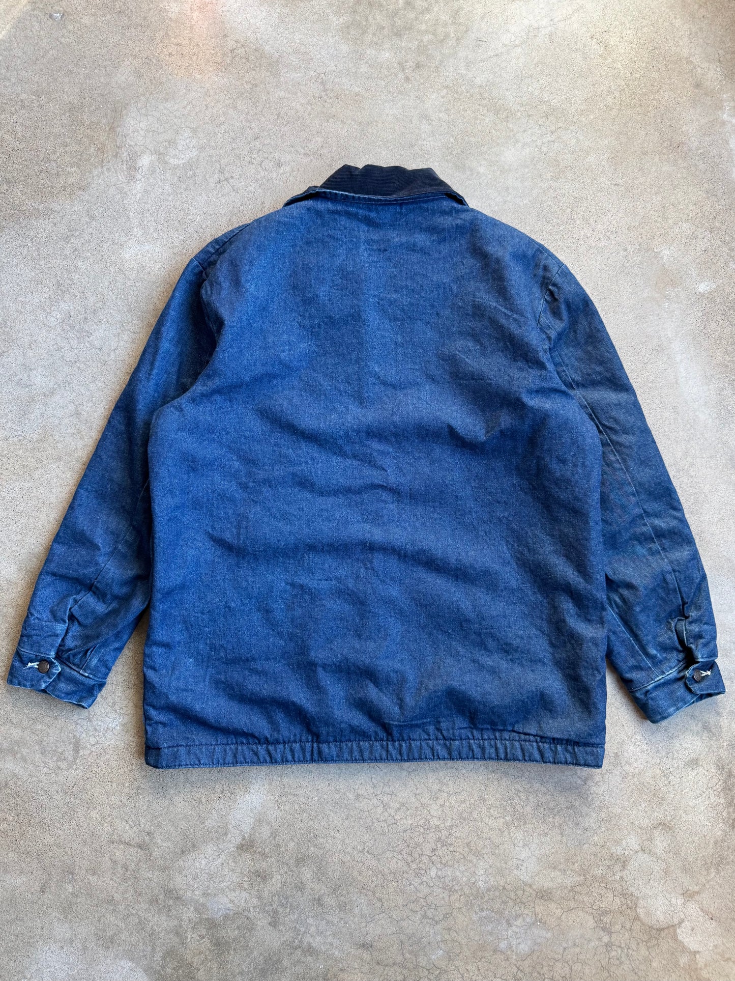 Vintage 1980s Wrangler Big Ben Blanket-Lined Denim Chore Coat | 44