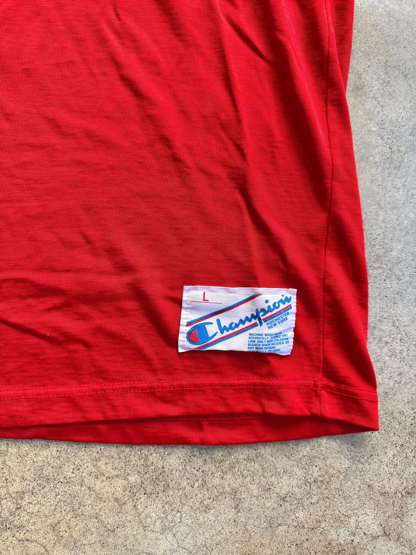 Vintage 1980s Champion Red Ohio State Football Jersey | Large