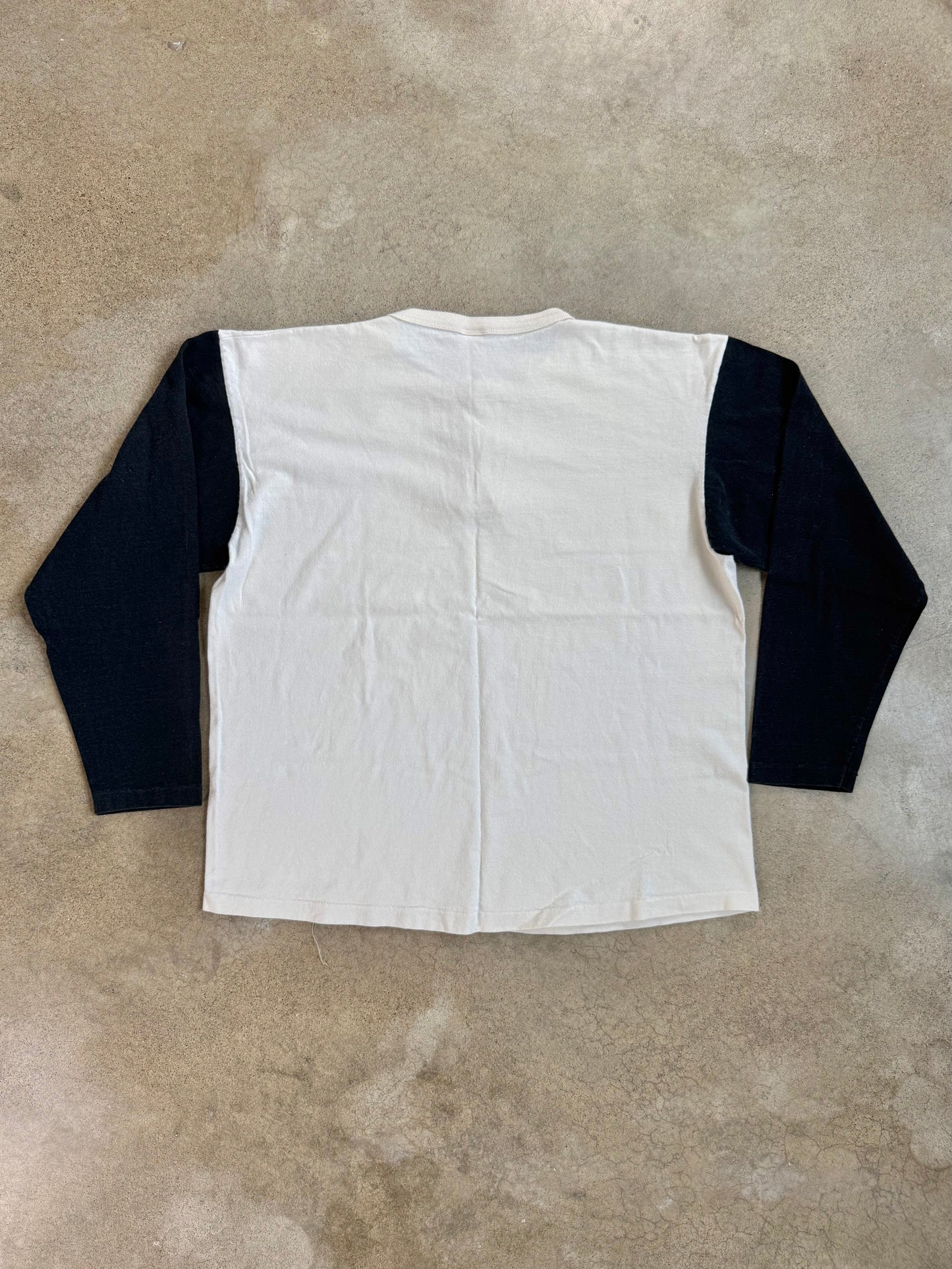 Vintage 1990s PeopleSoft Conference Two-Tone Cotton Henley Tee | XL
