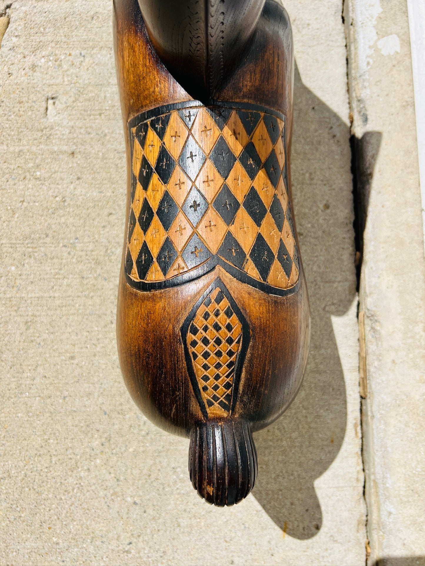 Wood Carved Horse Folk Art