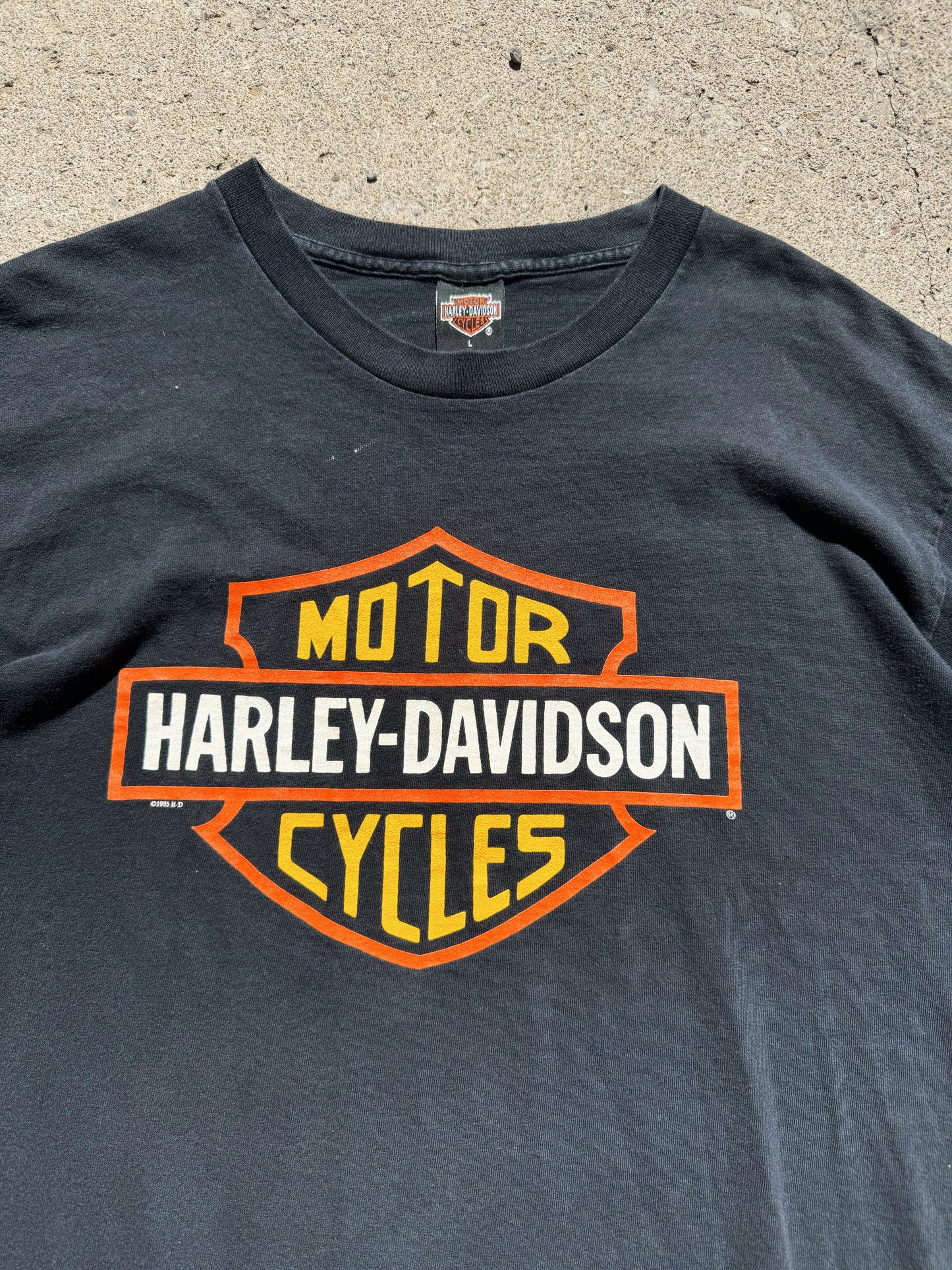 Vintage 1990s Harley Davidson Milwaukee Two-Sided Graphic Tee | Large