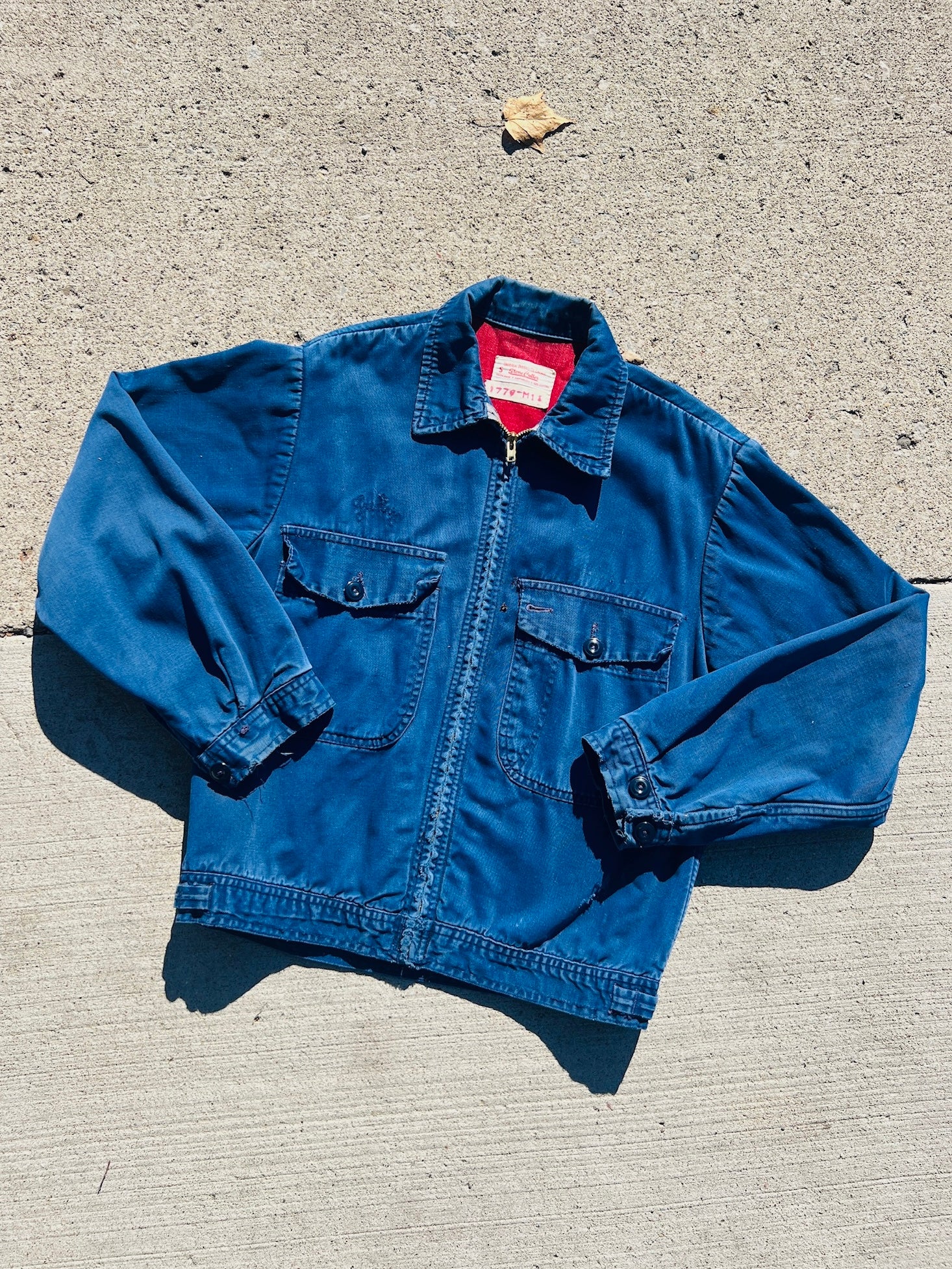 Vintage 1950s/60s Stone Cutter Machinist Work Jacket | Small 
