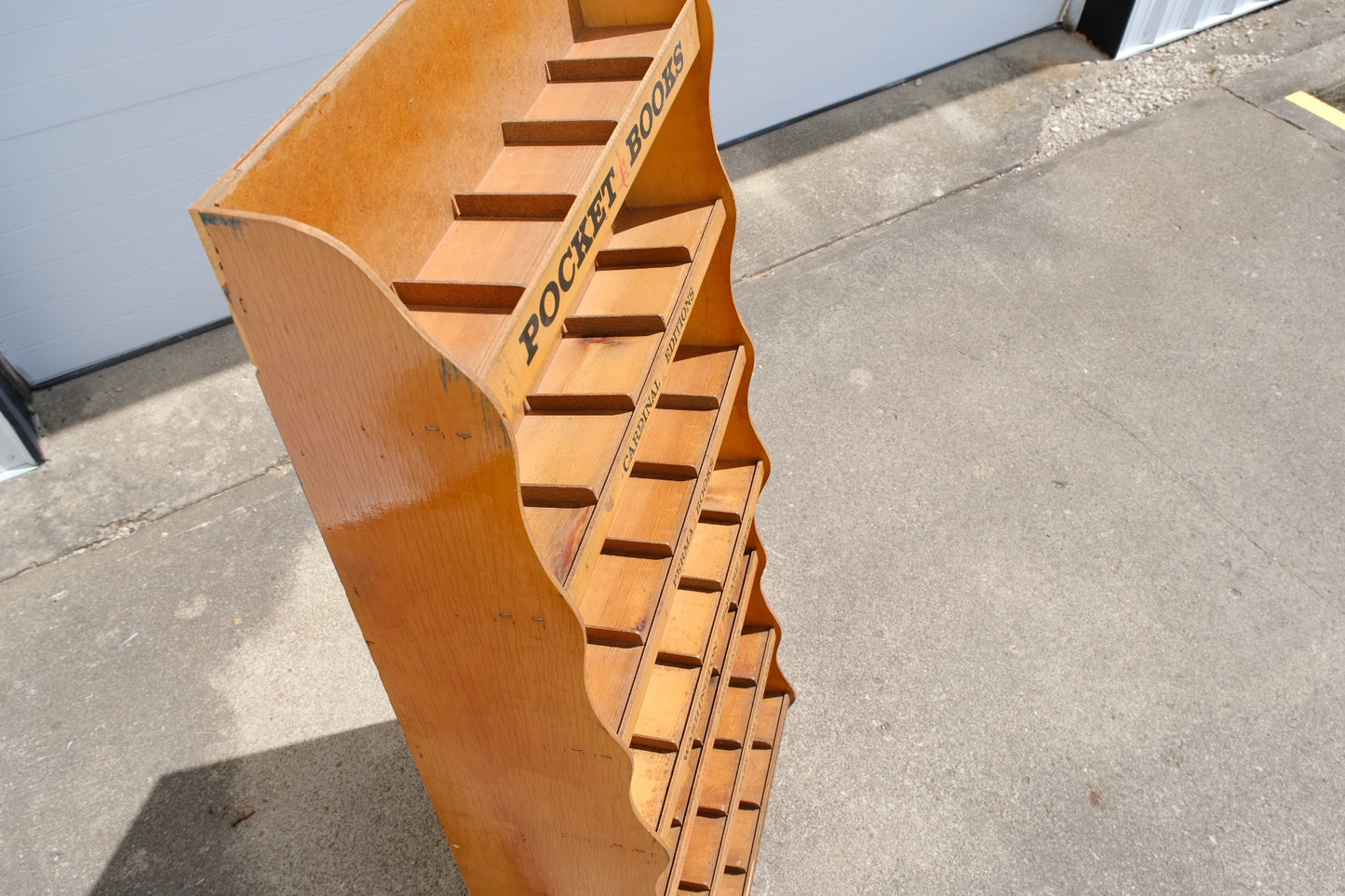 Vintage “Pocket Book” Display Shelf