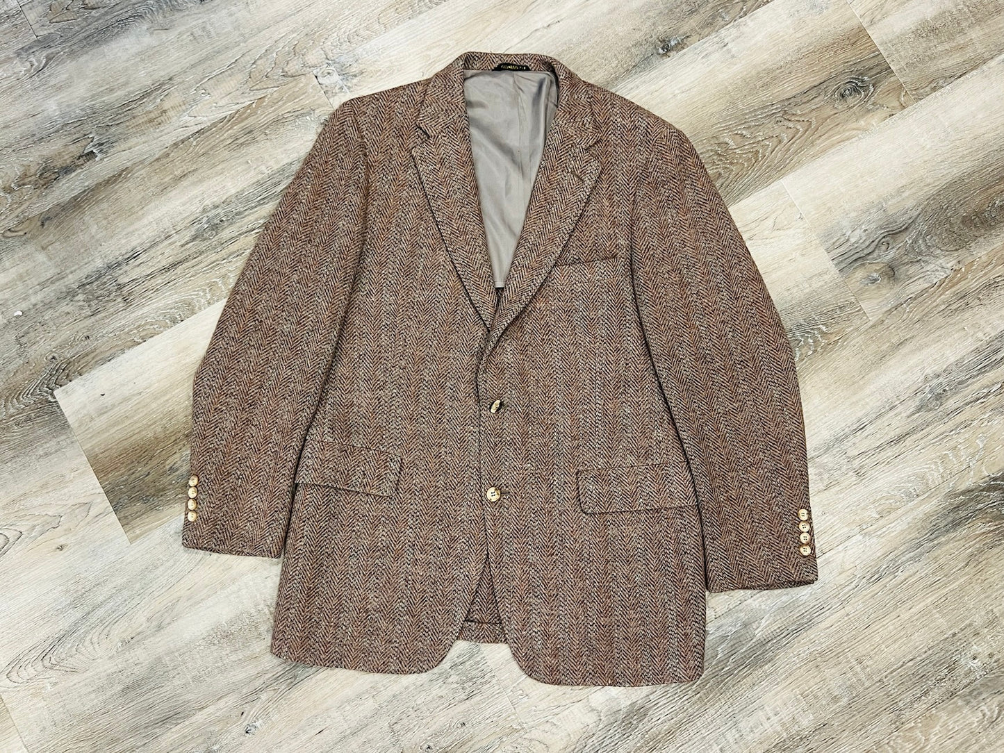 Vintage 1960s Harris Tweed Wool Blazer