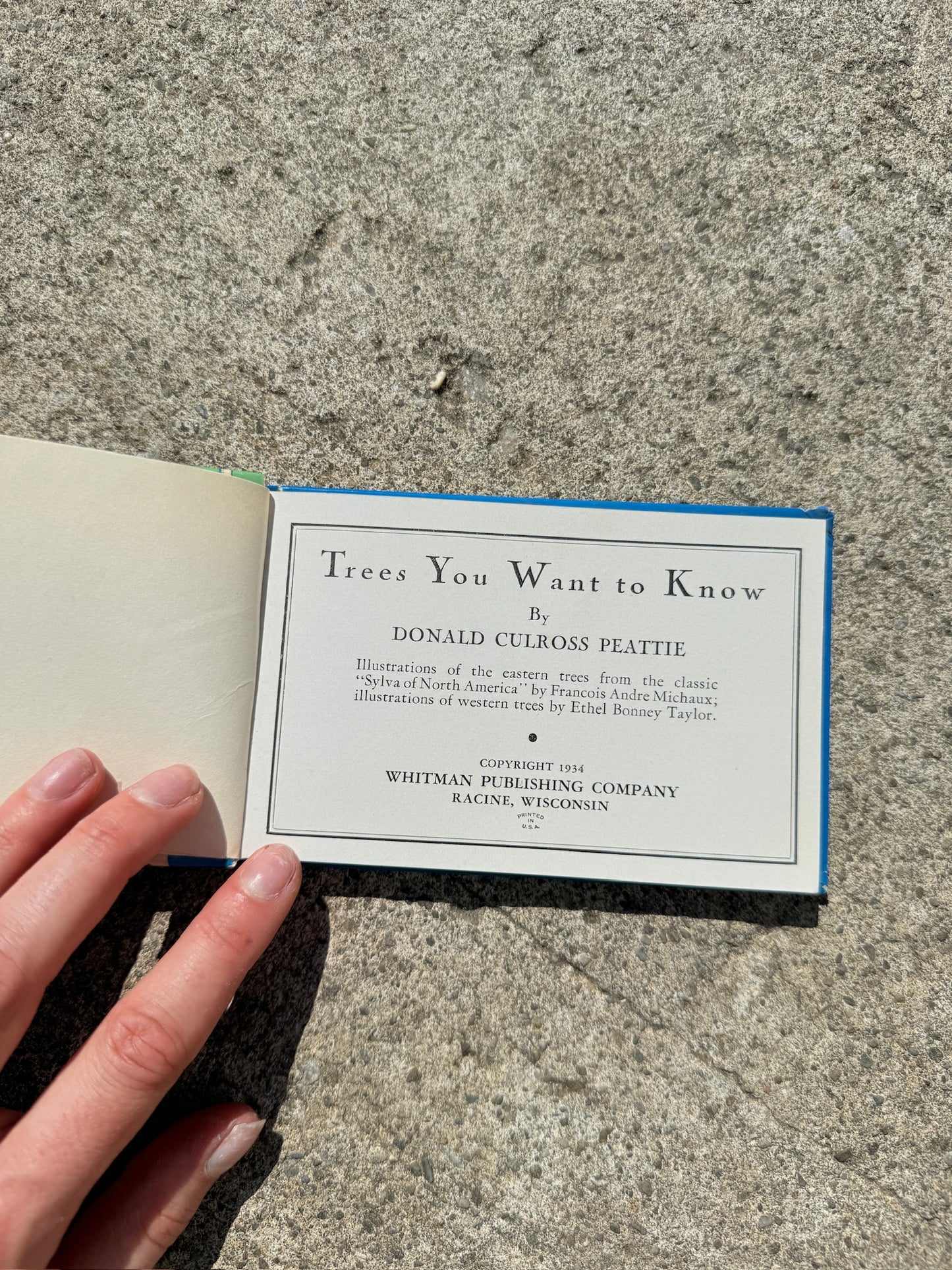 Vintage 1930s Trees of North America Mini Guide Book