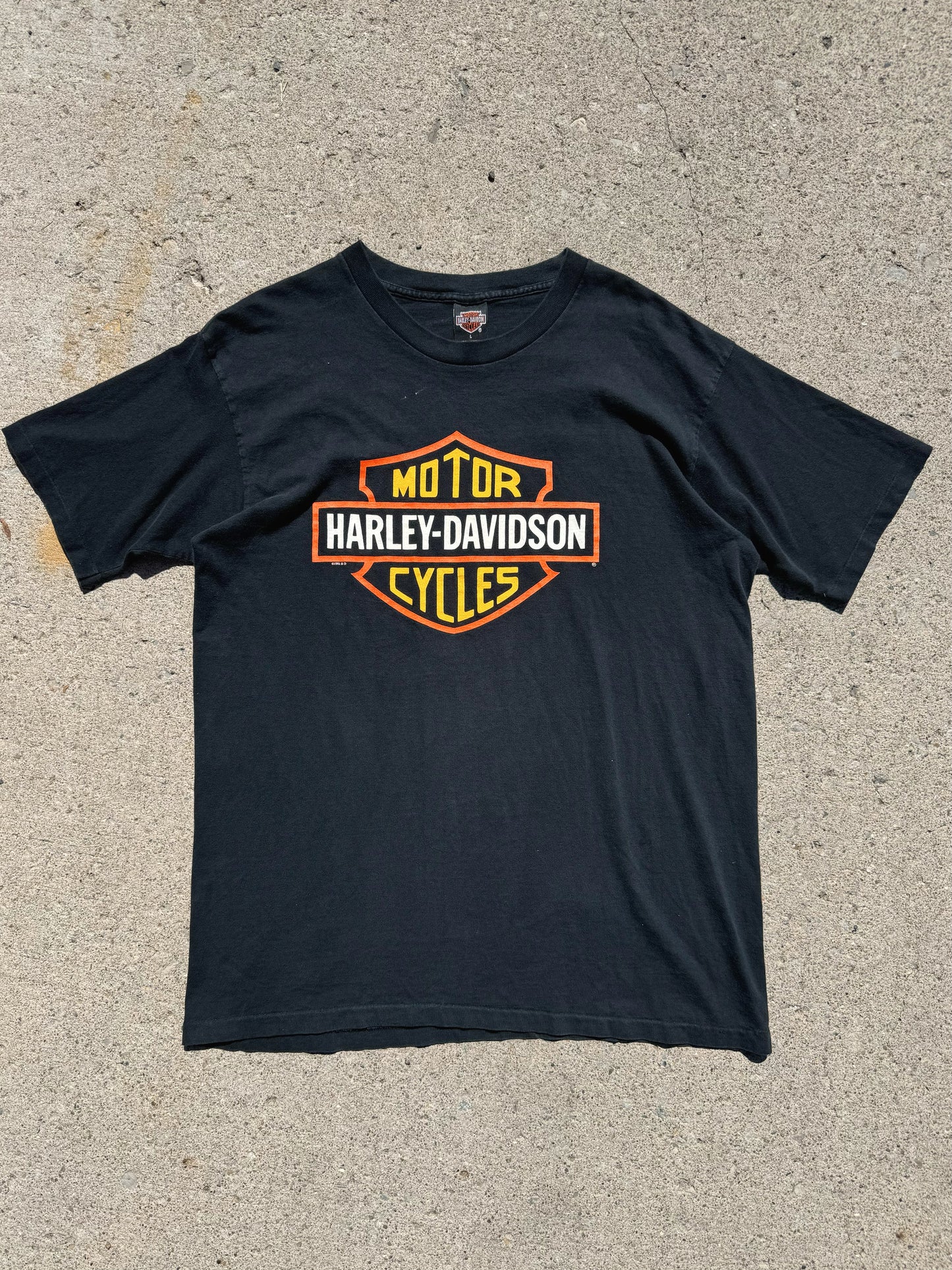 Vintage 1990s Harley Davidson Milwaukee Two-Sided Graphic Tee | Large