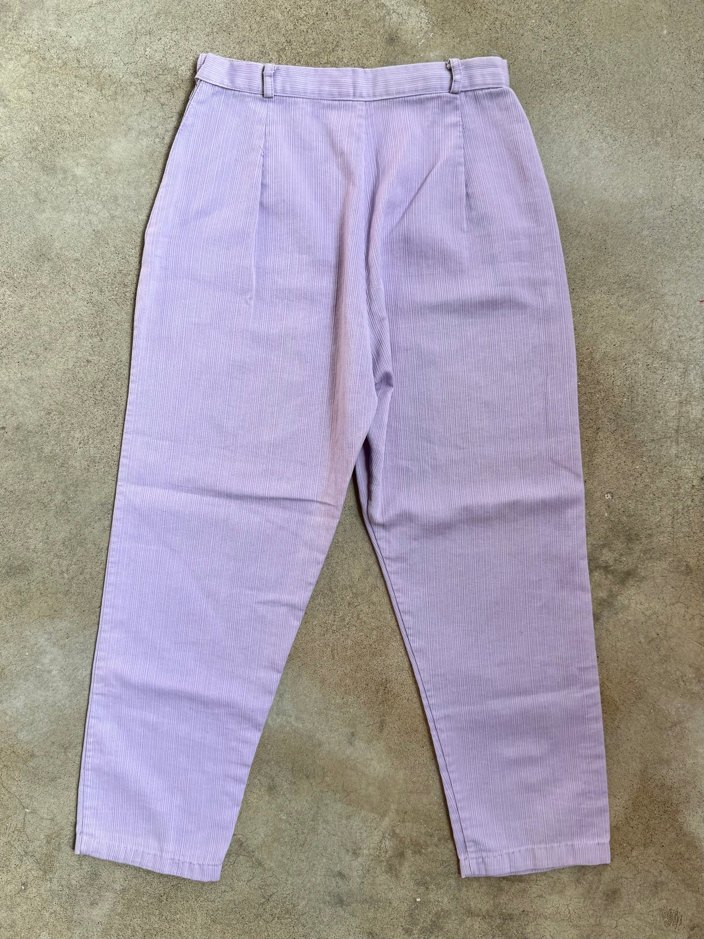 Vintage 1950s Handmade Lavender Purple Pedal Pusher Pants | XS