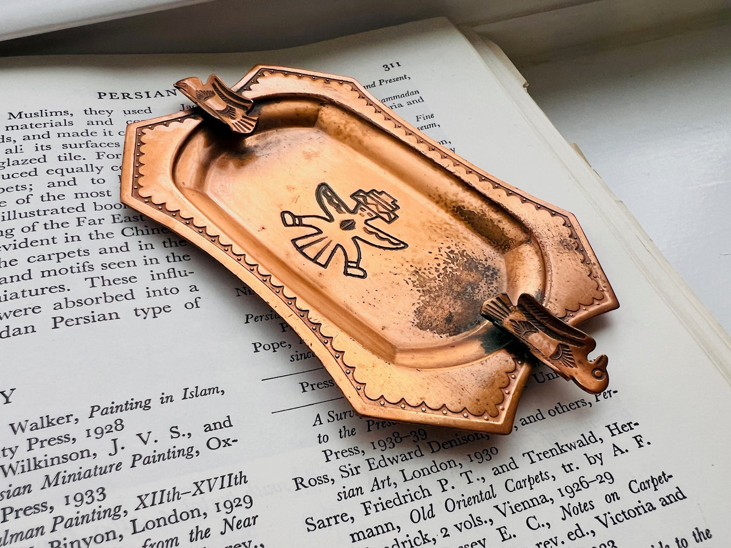 Vintage 1970s Copper Southwest Ashtray