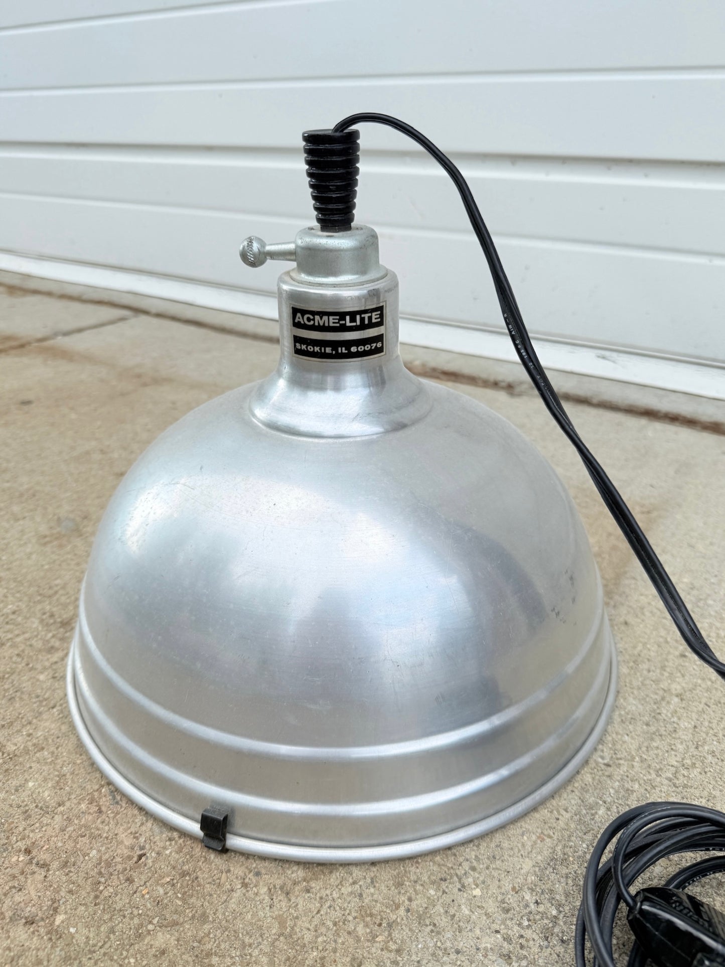Vintage 1950s ACME Lite Metal Hanging Lamp