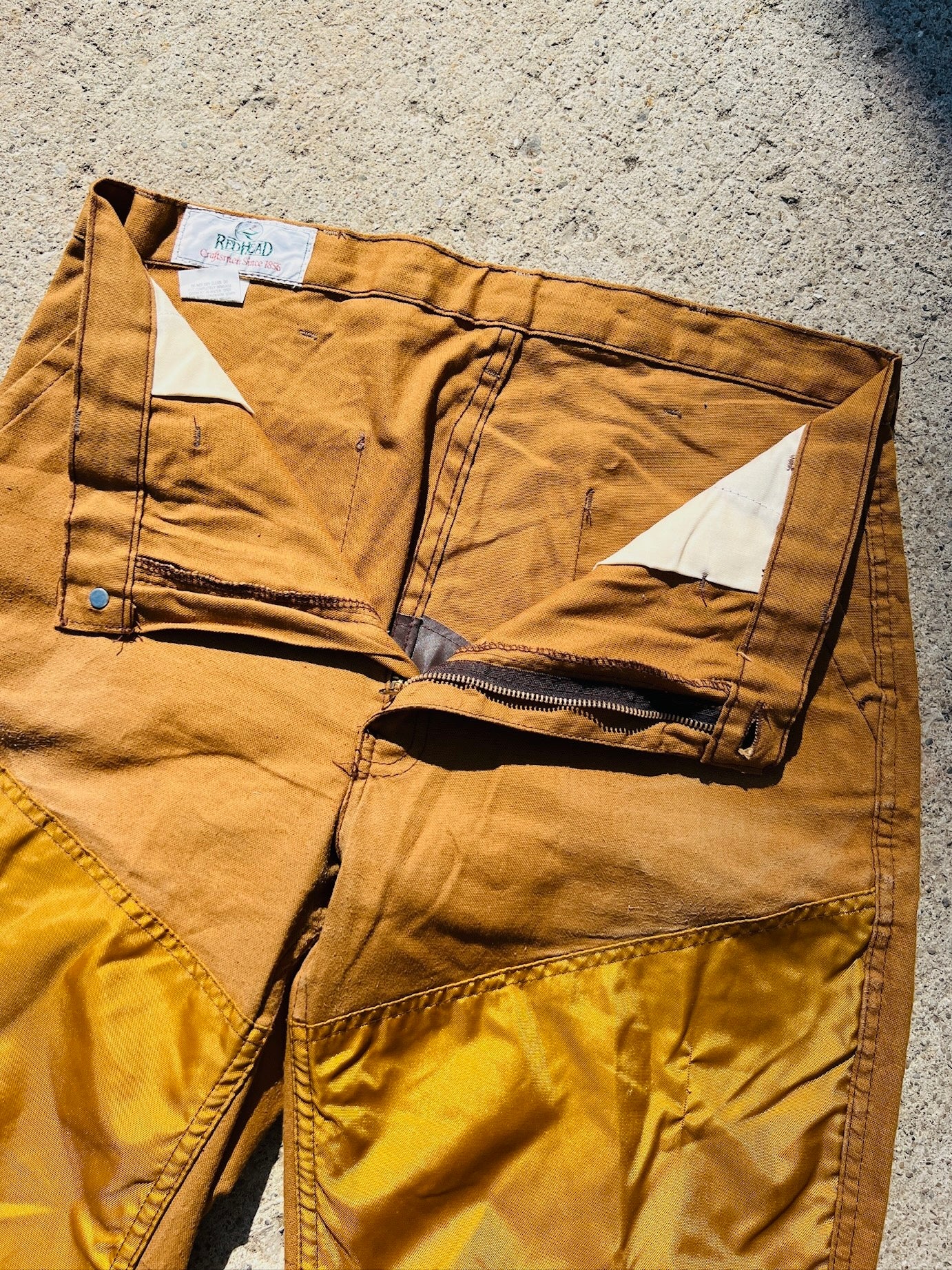 Vintage 1980s RedHead Rust Brown Canvas Hunting Pants | Waist 36”