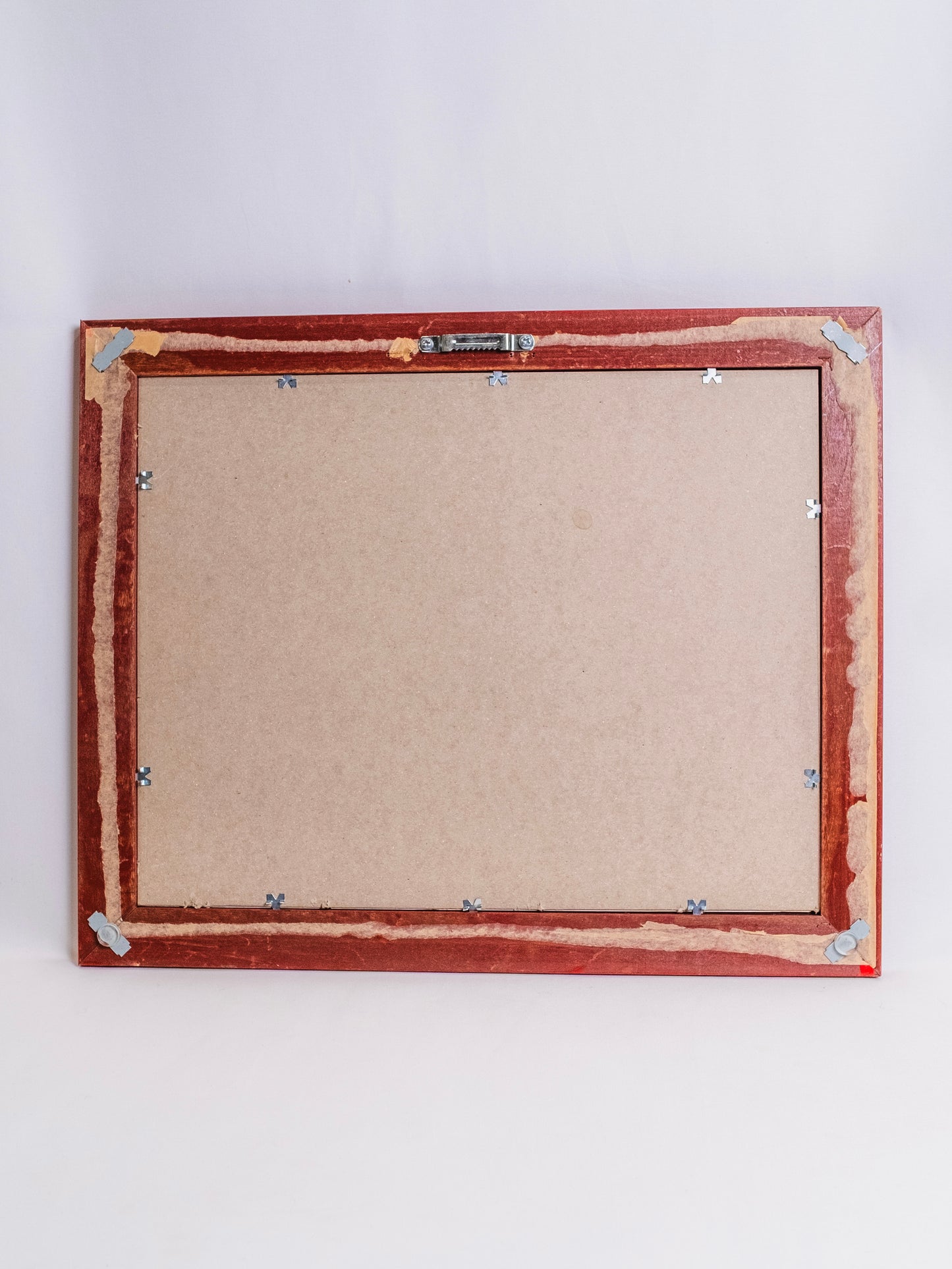 Framed & Signed "Backyard Visions" Mixed Media Watercolor Painting