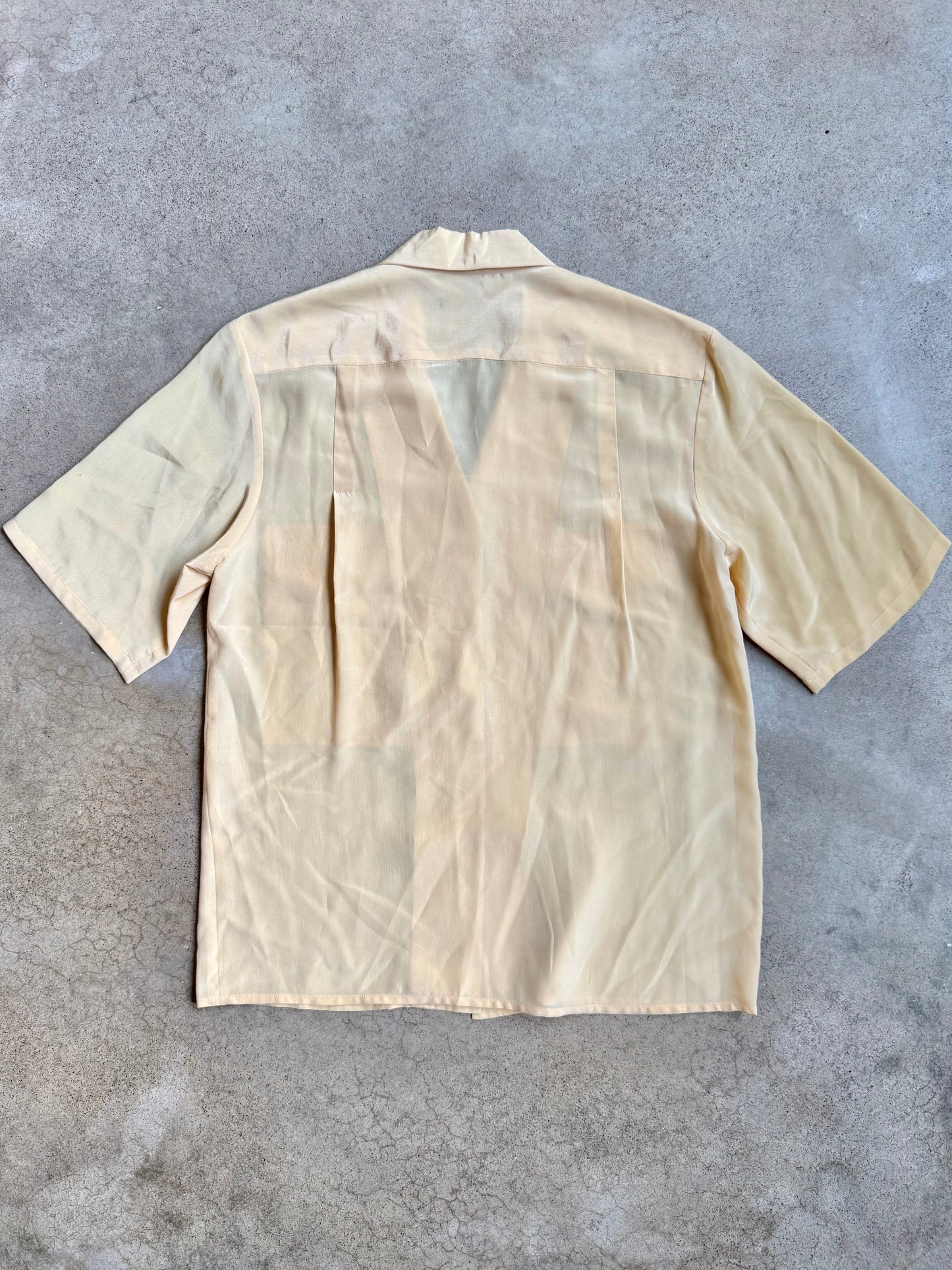 Vintage 1970s Carole Little for Saint-Tropez West 100% Silk Utility Shirt | Medium