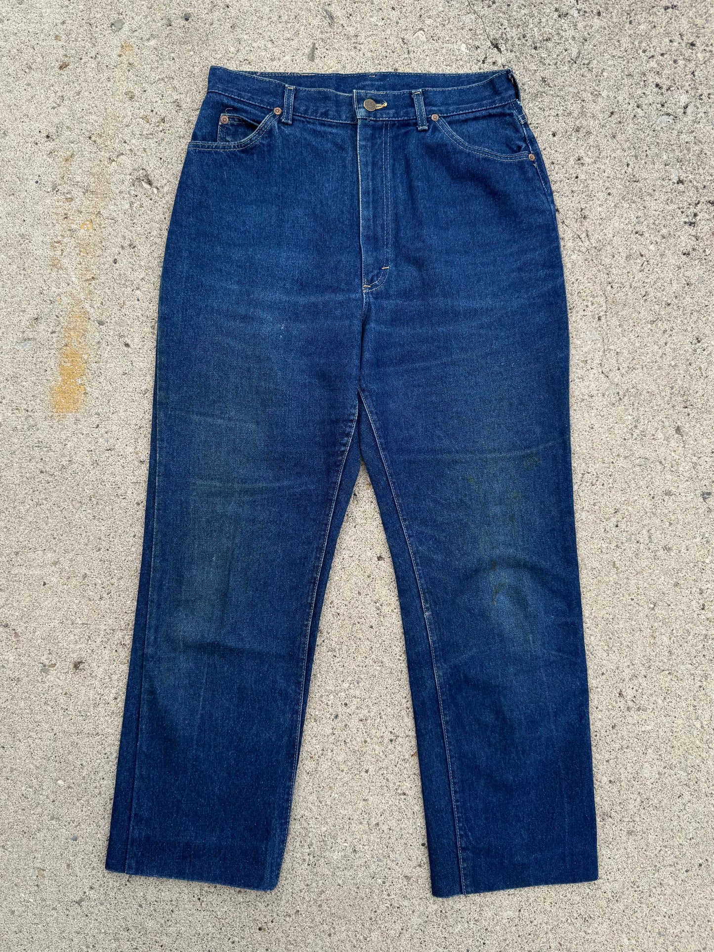 Vintage 1980s Lee Dark Wash High Waisted Jeans | Waist 31”