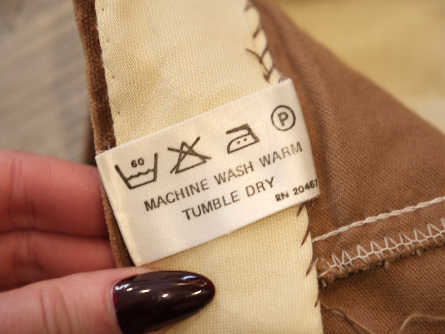 Vintage 1980s Sachel Brown Velvet Pleated Trousers | Waist 26”