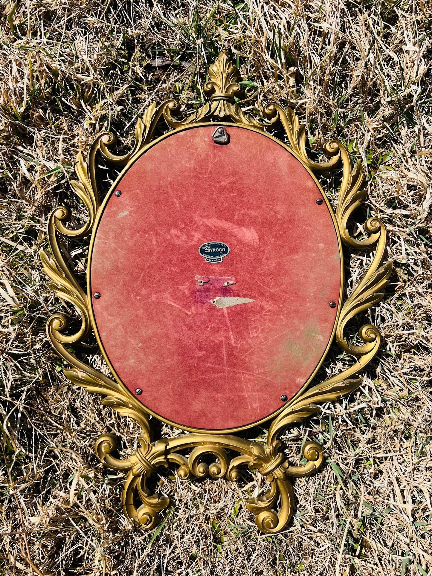 Vintage 1960s Syroco Baroque Style Wall Mirror