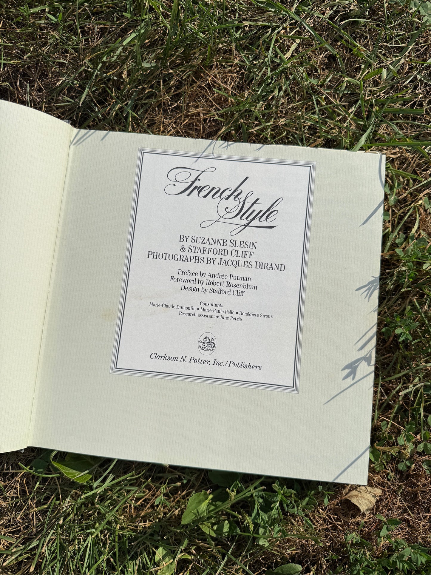 French Style Hardcover Book