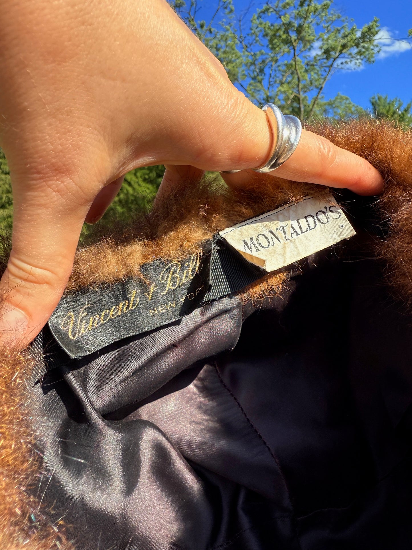 Vintage 1950s Vincent & Bill New York Montaldos Fur Hat