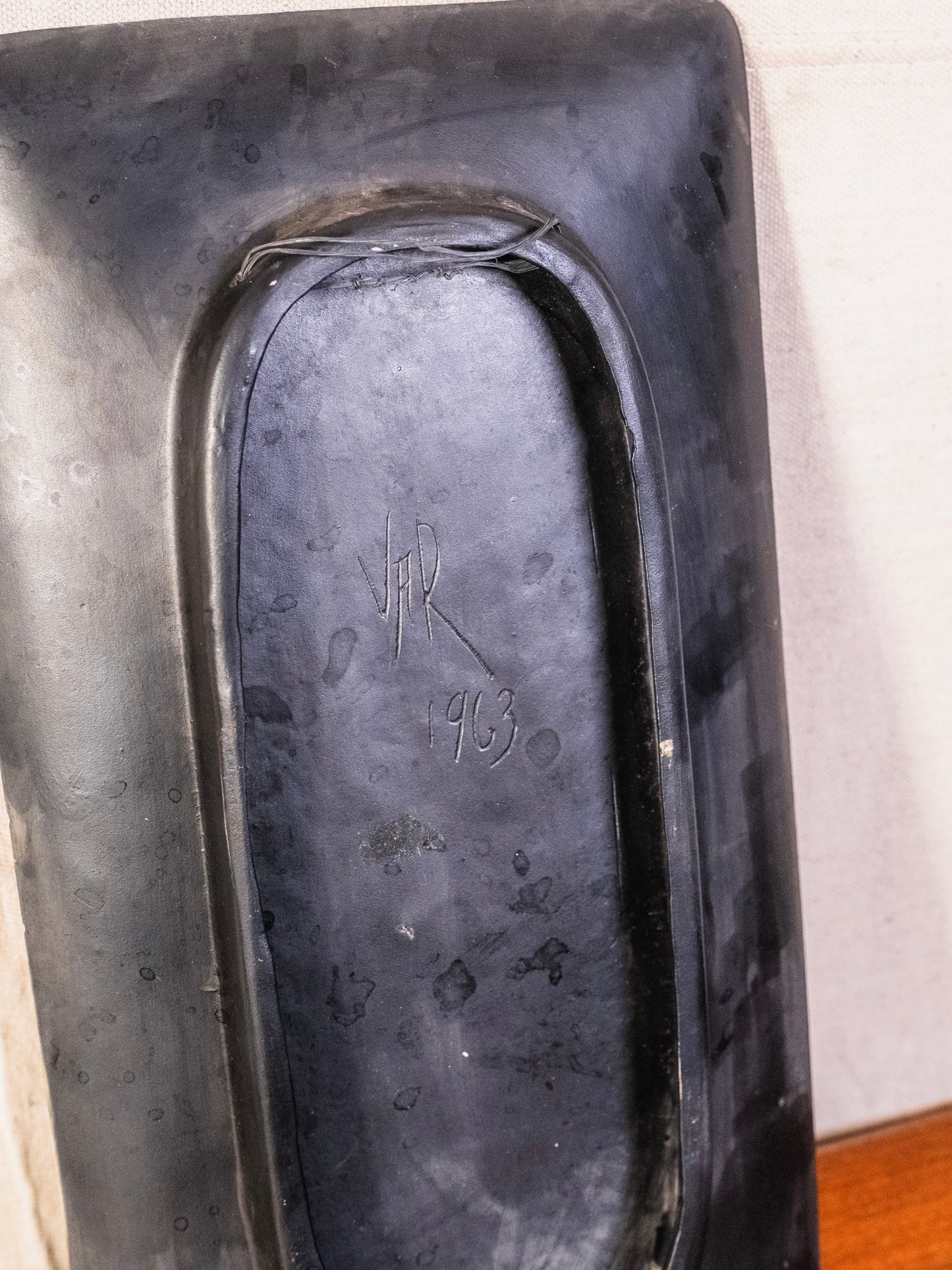 Vintage 1960s Handmade & Signed "Dancing Ballerina" Ceramic Dish / Wall Tray