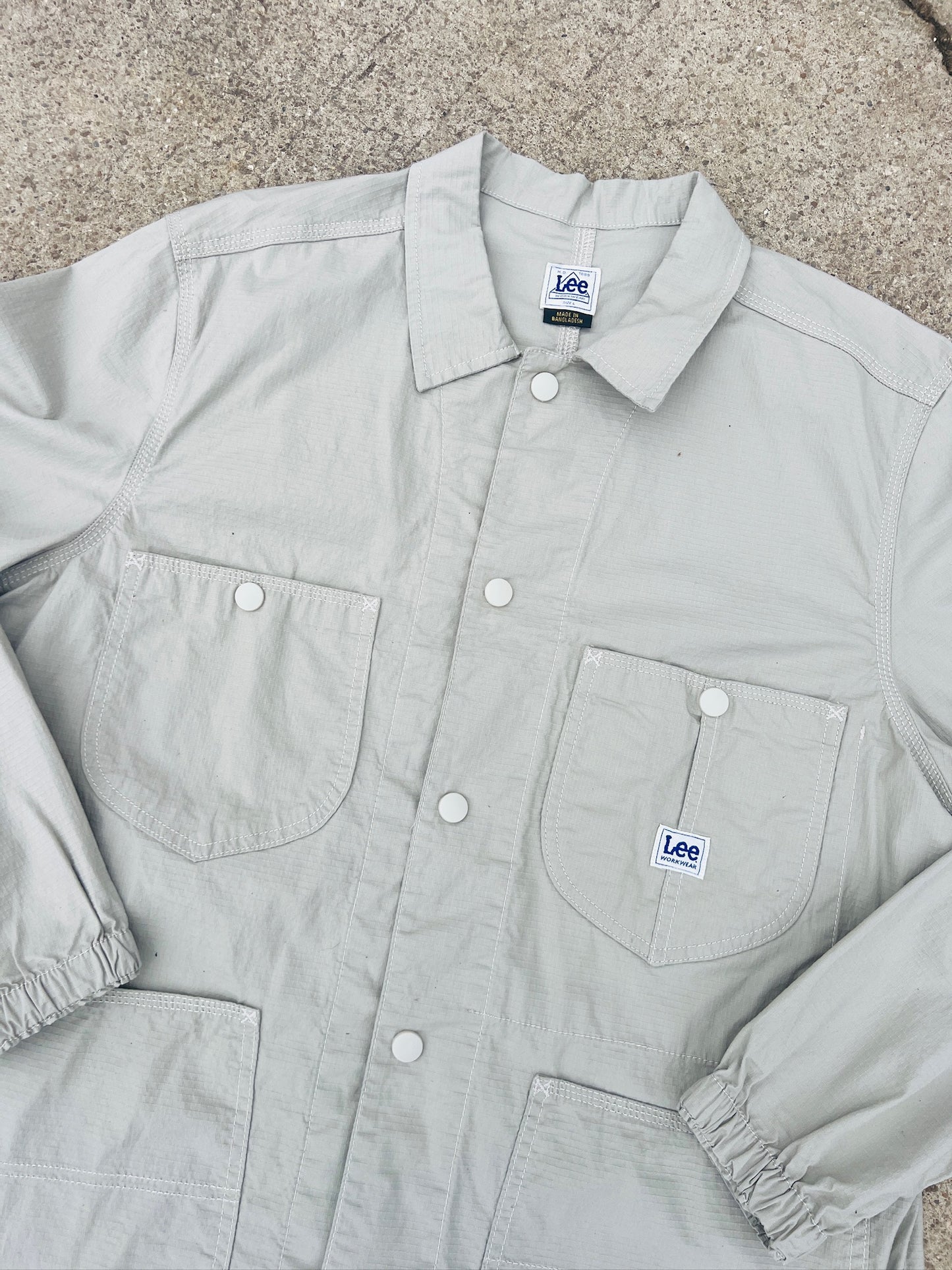 Lee Workwear Beige Khaki Ripstop Utility Jacket | Large
