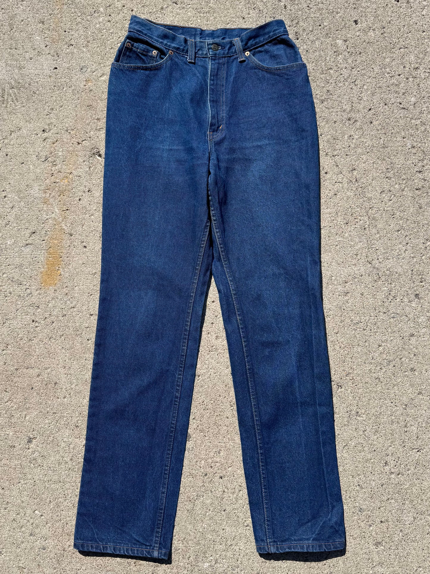 Vintage 1980s Levi’s 505 High-Waisted Dark Wash Jeans | Waist 29”