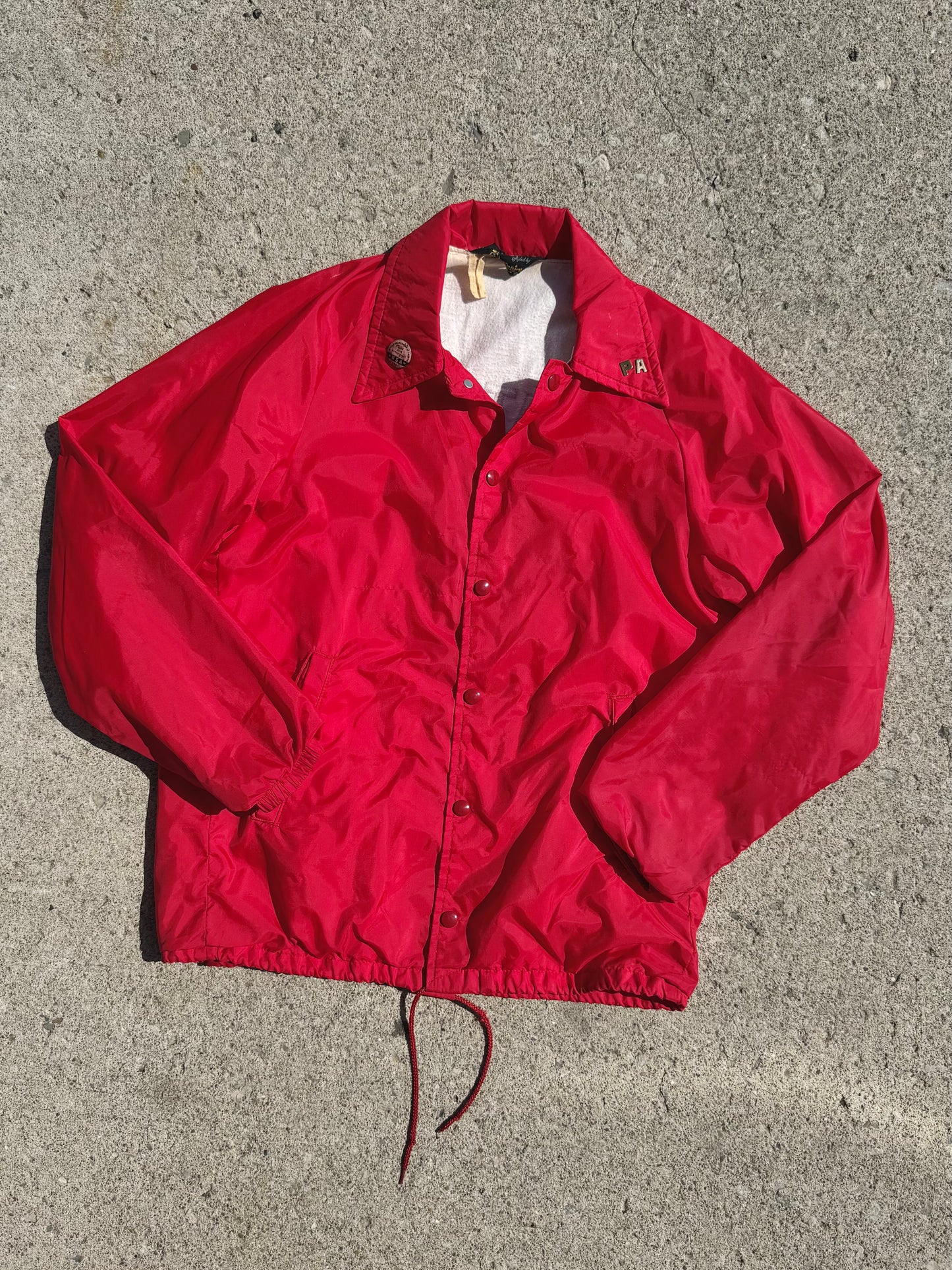 Vintage 1970s Walnut Ridge Scots Windbreaker Jacket | Small