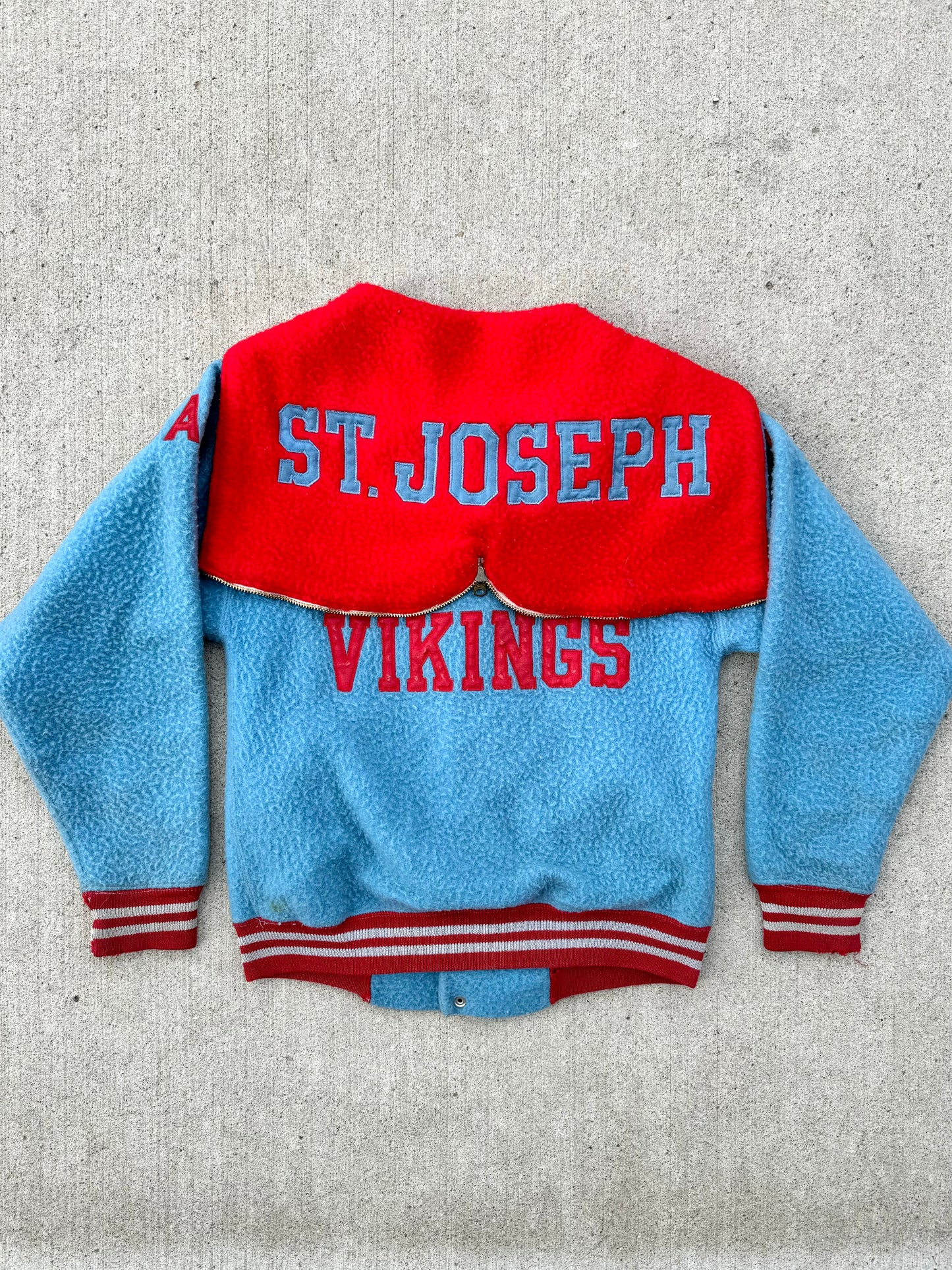 Vintage 1970s Champion St. Joseph Vikings Varsity Jacket | Small