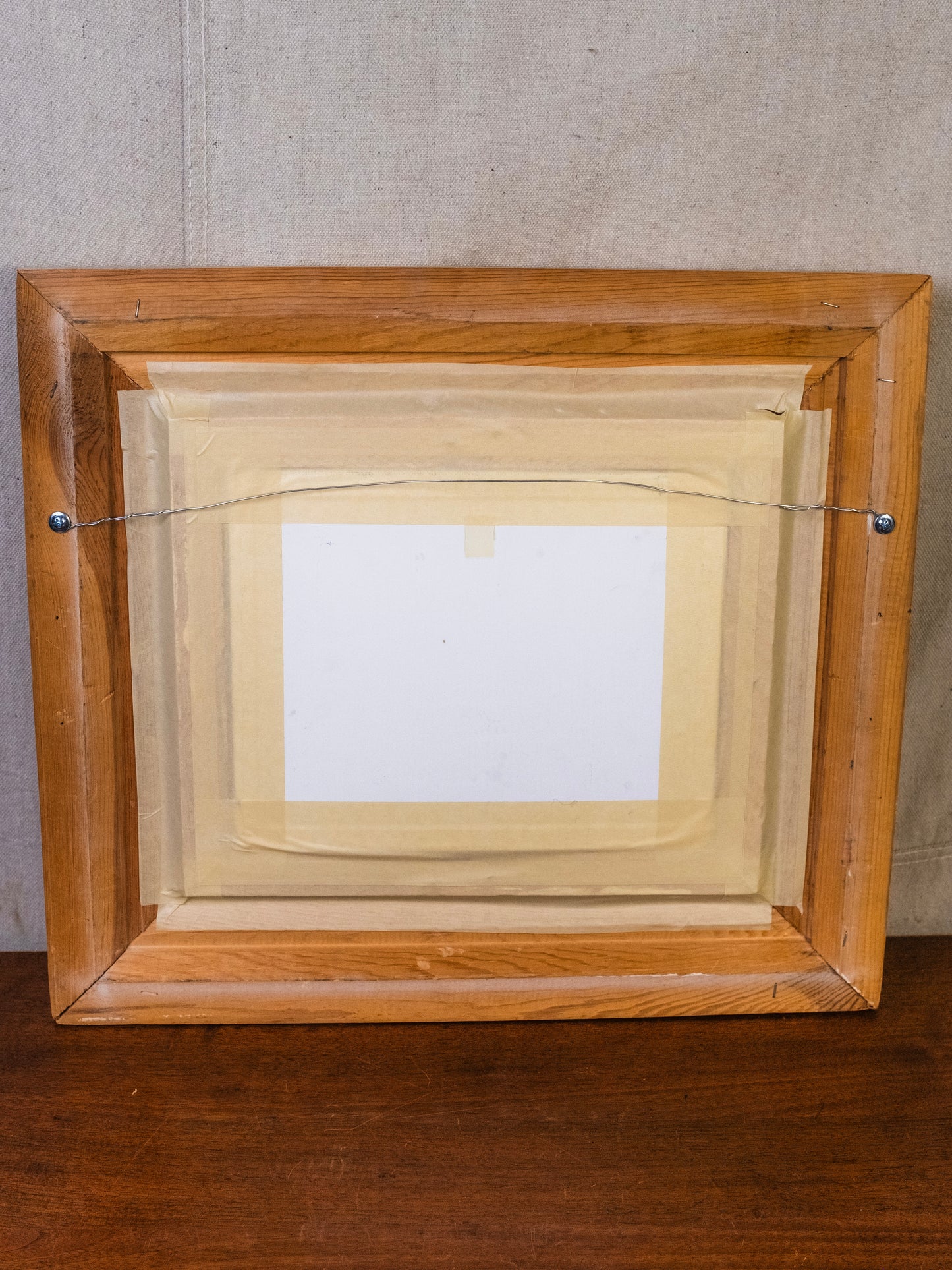 Vintage Framed Western “Seated Cowboy” Acrylic Painting | Signed