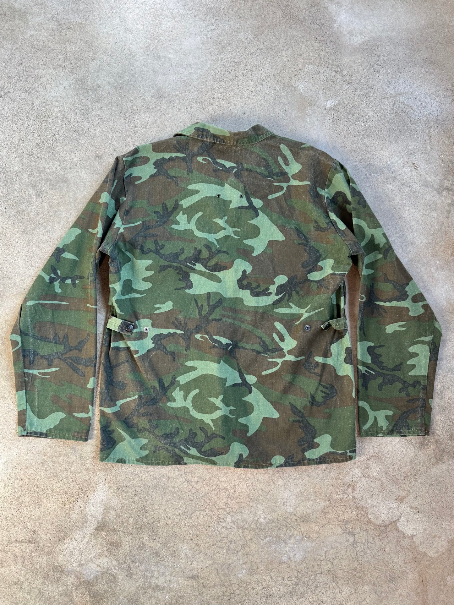 Vintage 1960s Camouflage Cotton Jacket | Medium