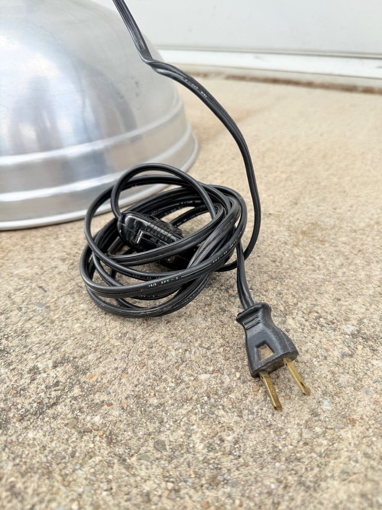 Vintage 1950s ACME Lite Metal Hanging Lamp