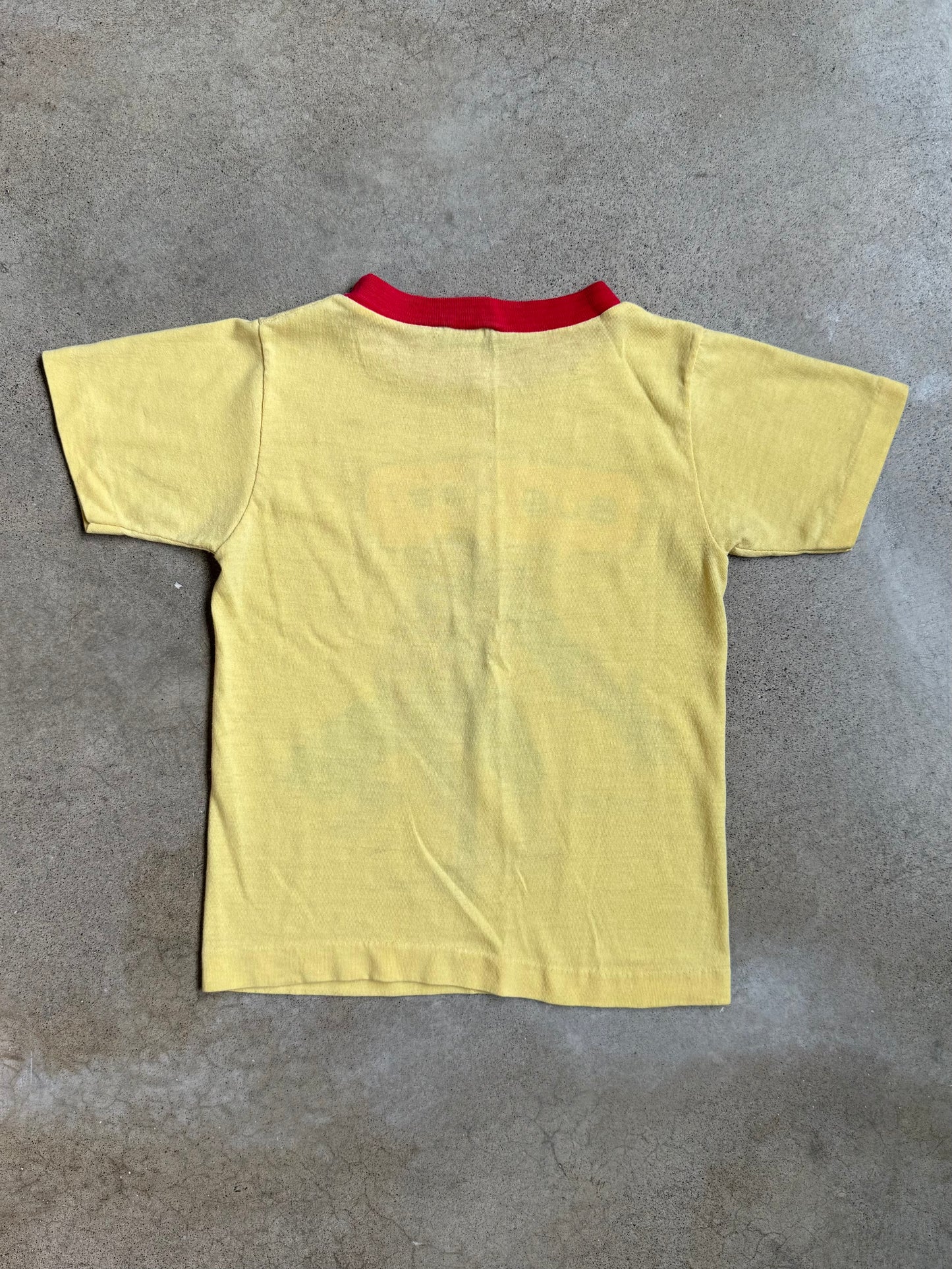 Vintage 1970s Kids’ Spiderman Yellow Graphic Tee | Youth S