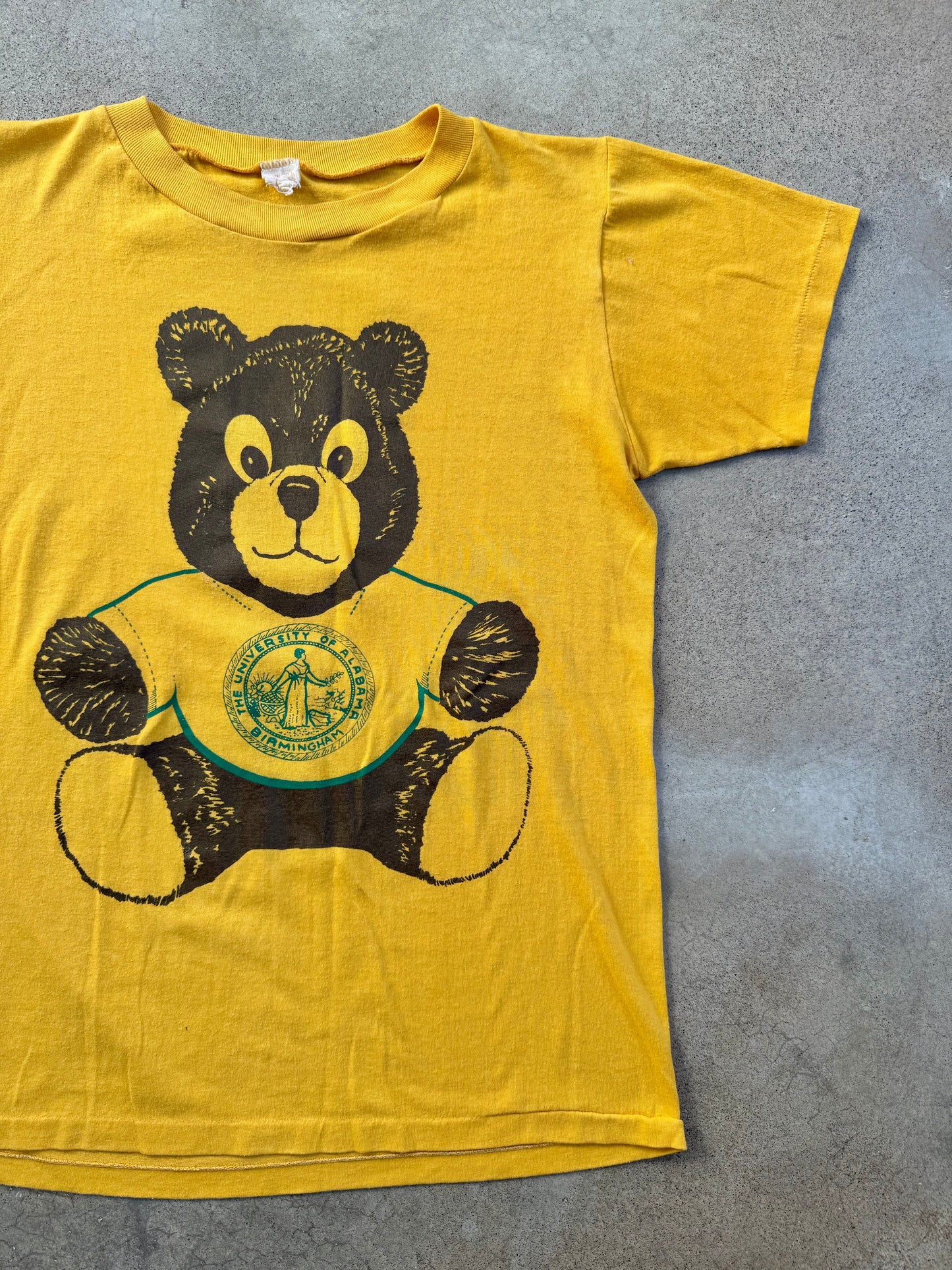 Vintage 1970s University of Alabama Birmingham Teddy Bear Tee | Medium