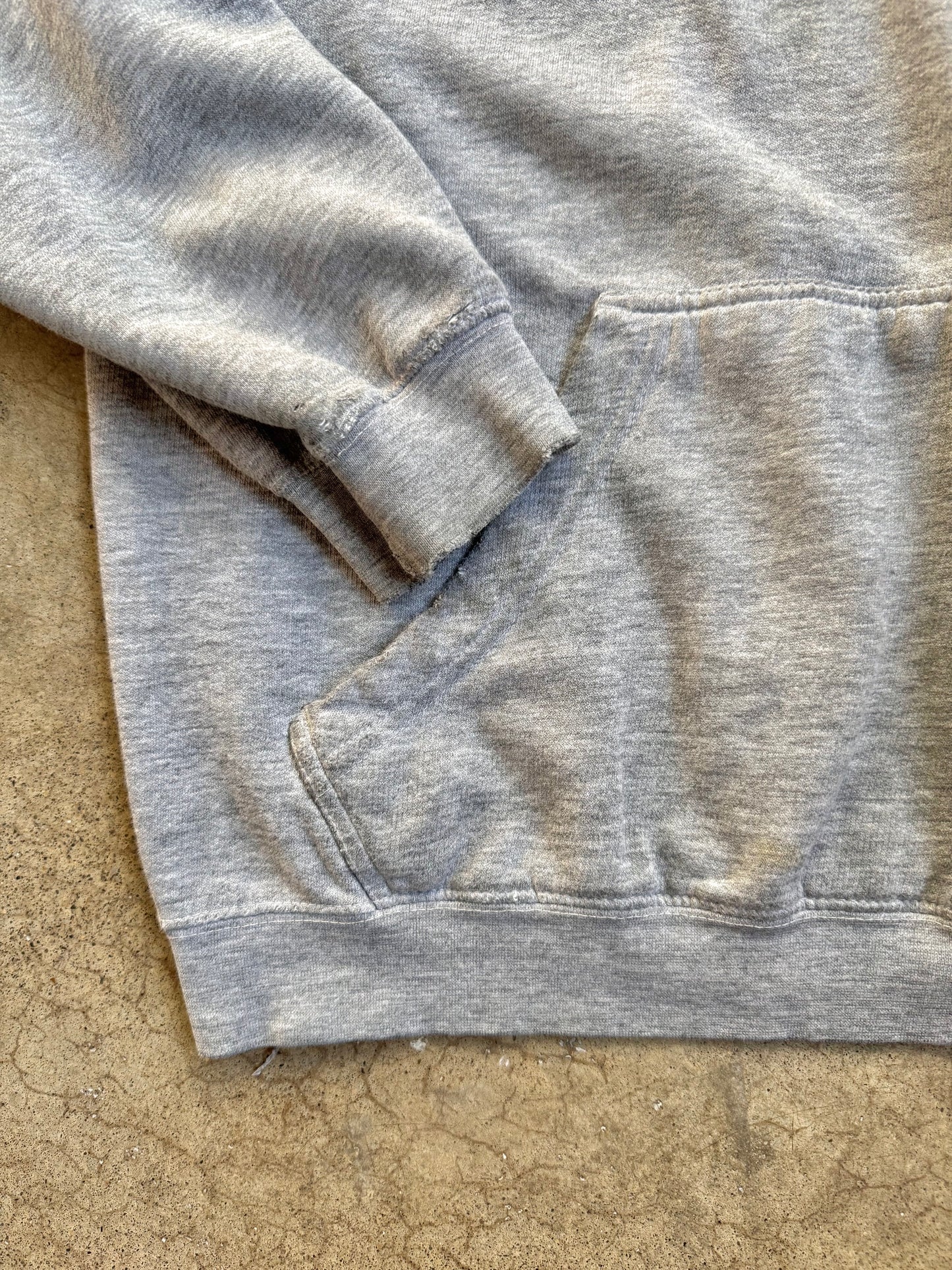 2000s Ohio State Embroidered Worn Grey Hoodie | Medium