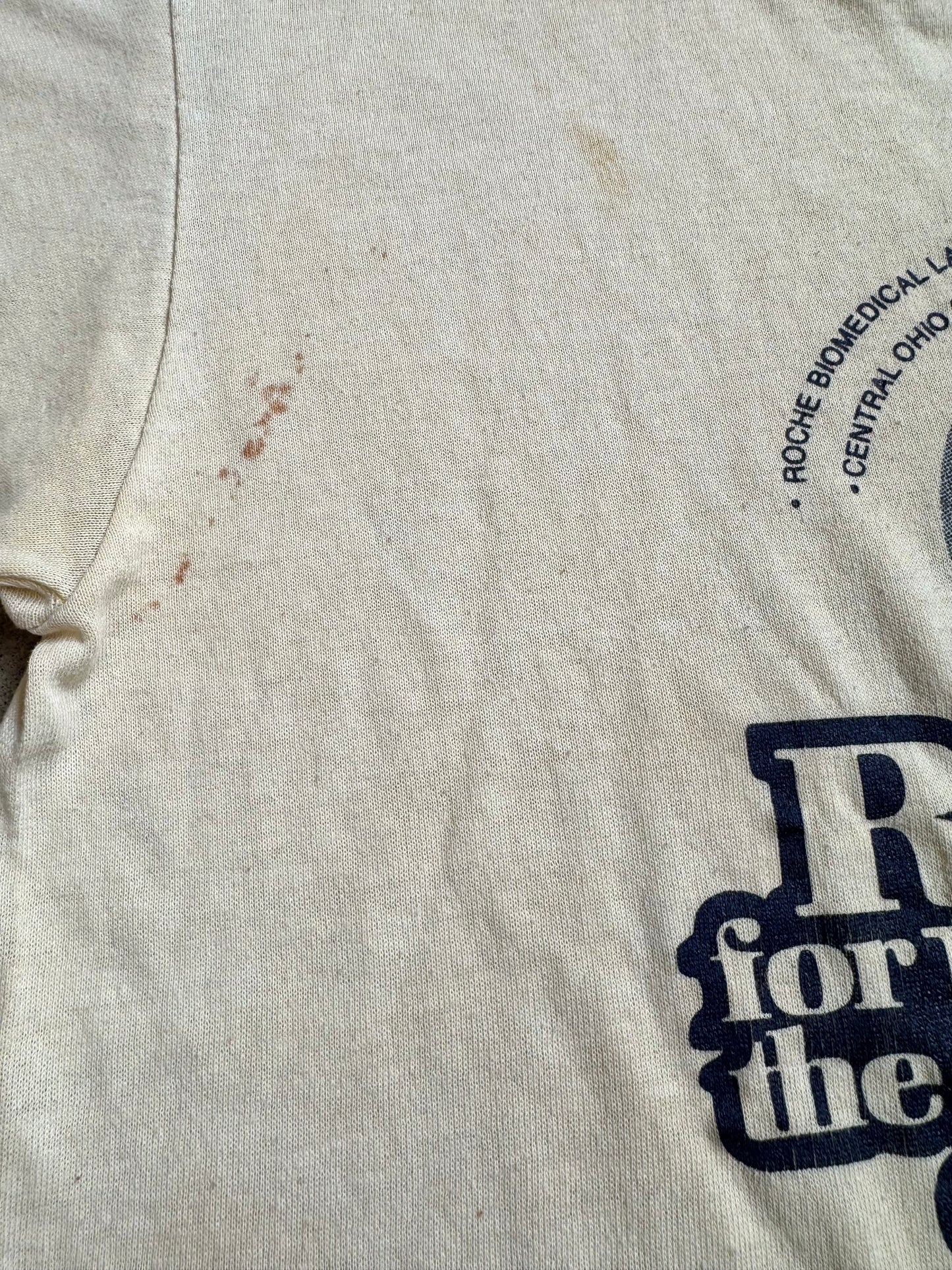 Vintage 1980s Run for Health Graphic Tee | Large